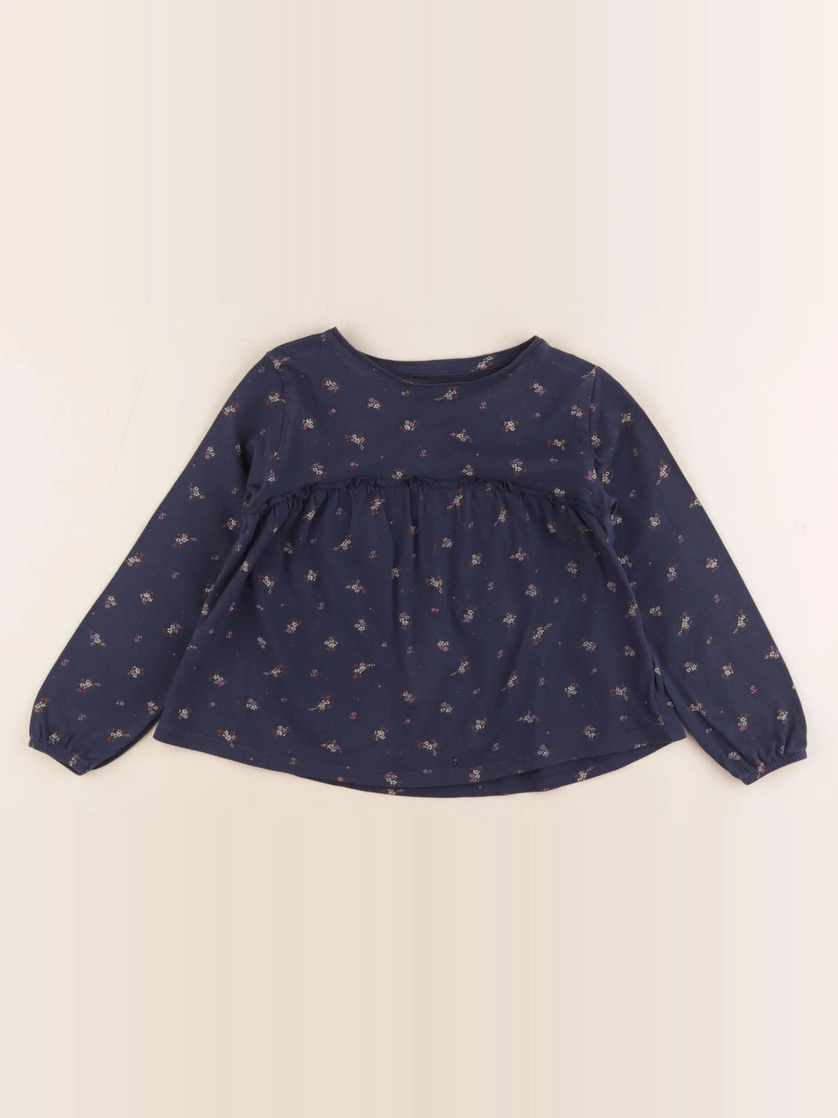 Vertbaudet - tee-shirt bleu - 4 ans