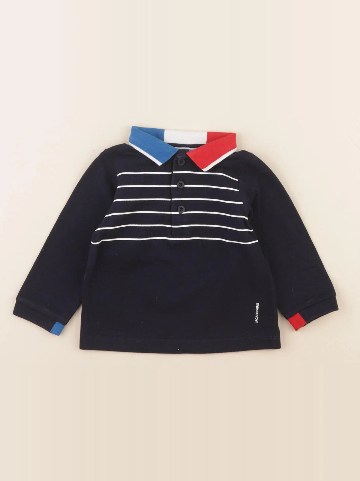 Jacadi - polo bleu - 12 mois