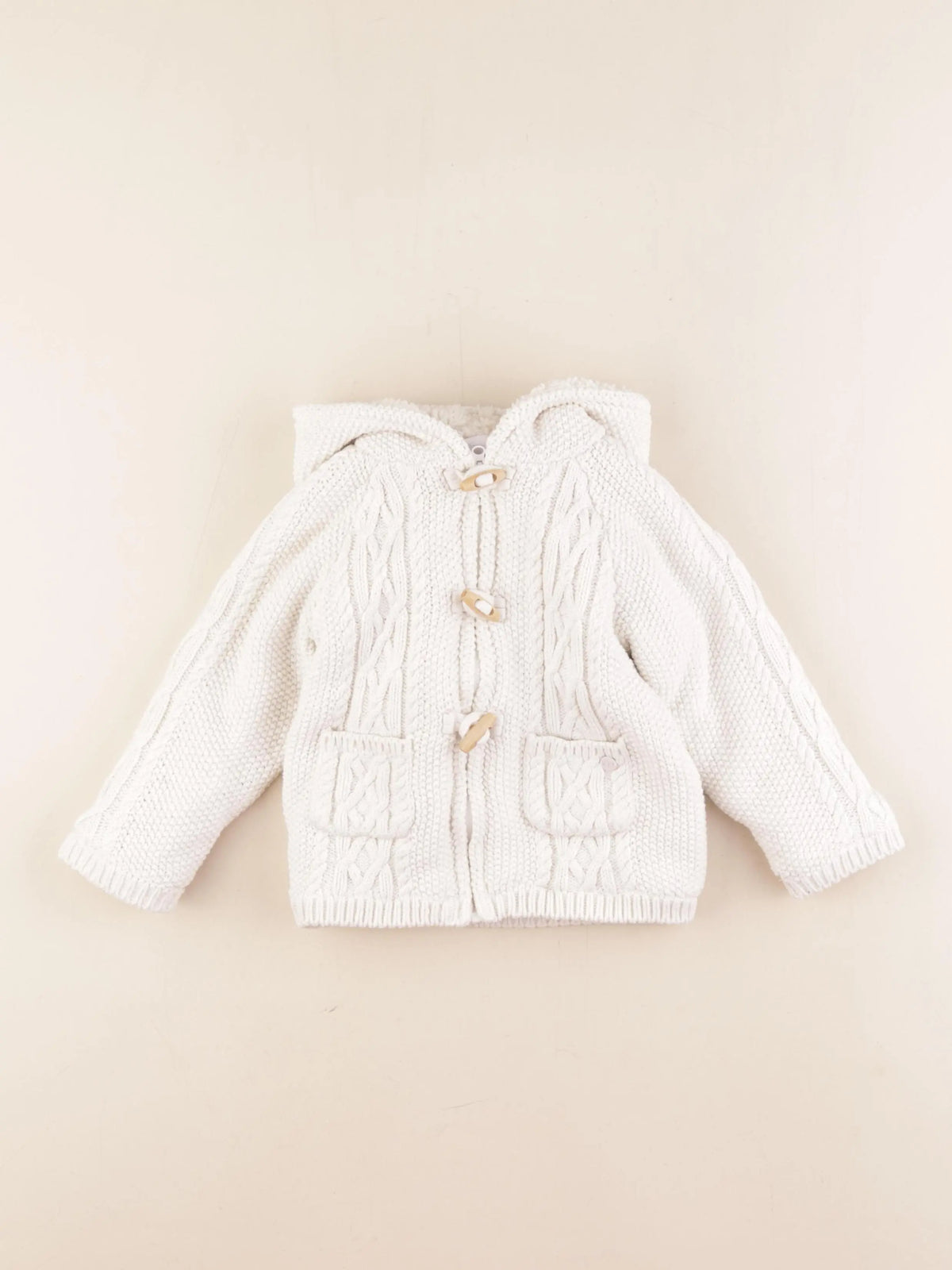 Cadet Rousselle - veste doublé beige - 24 mois