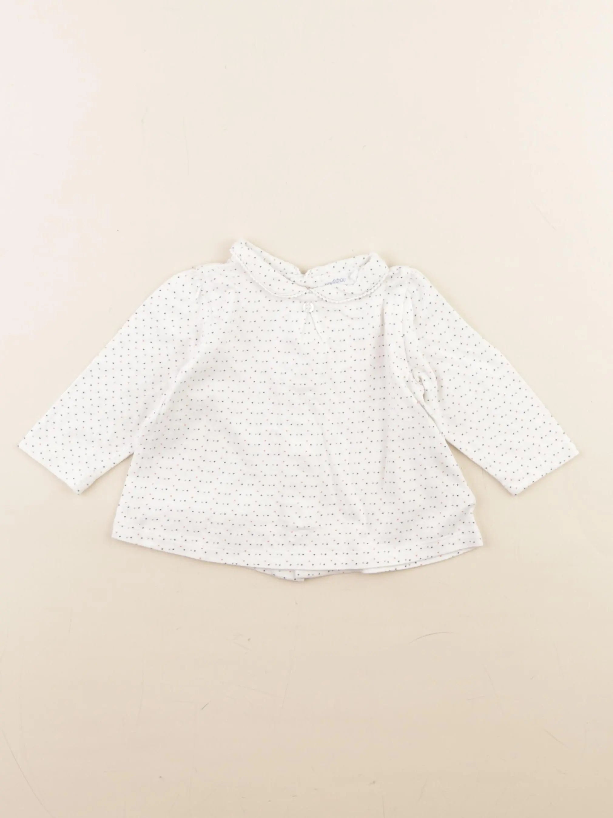 Boutchou - tee-shirt blanc, multicolore - 6 mois