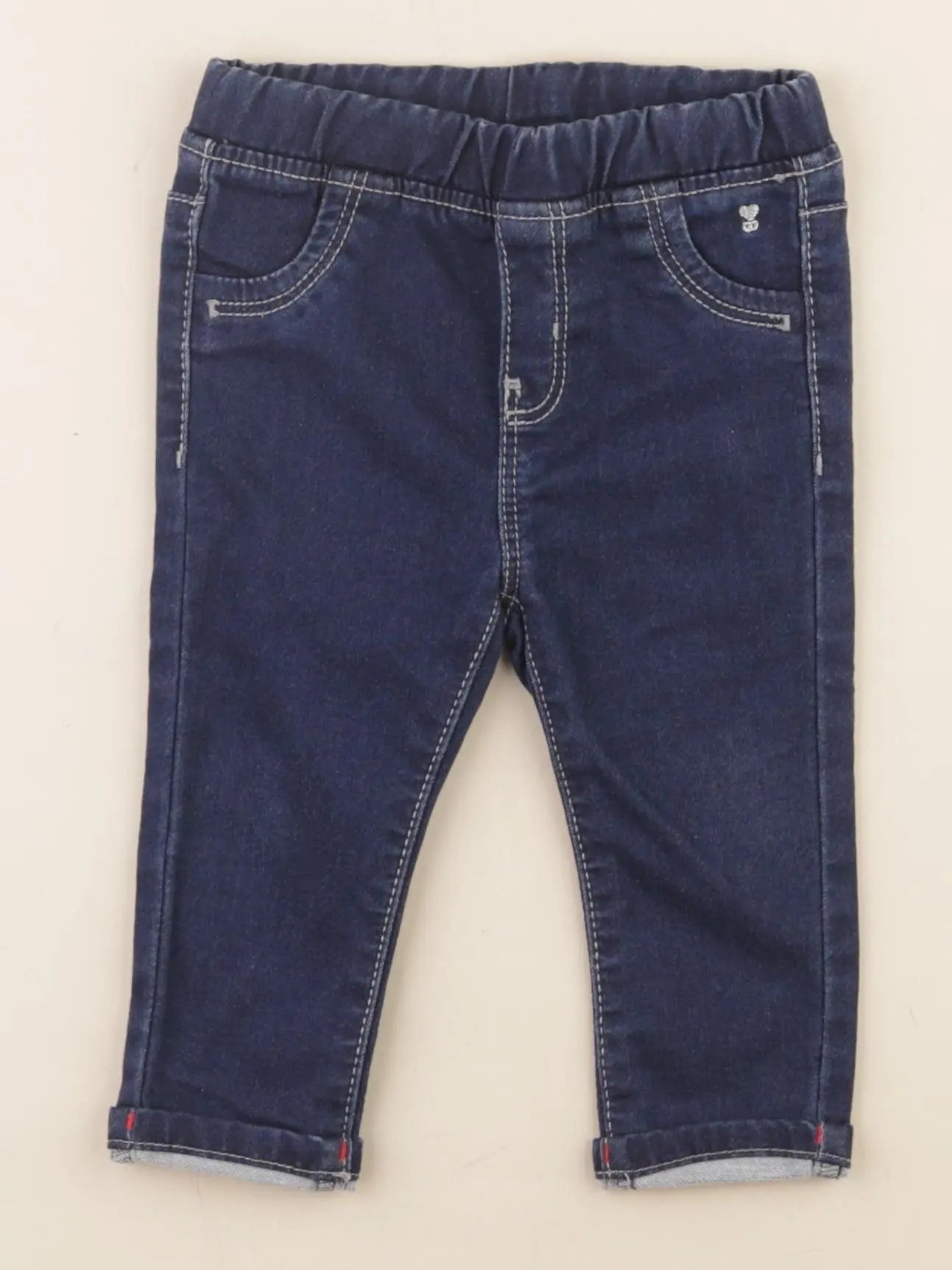 Obaïbi - jegging bleu - 12 mois
