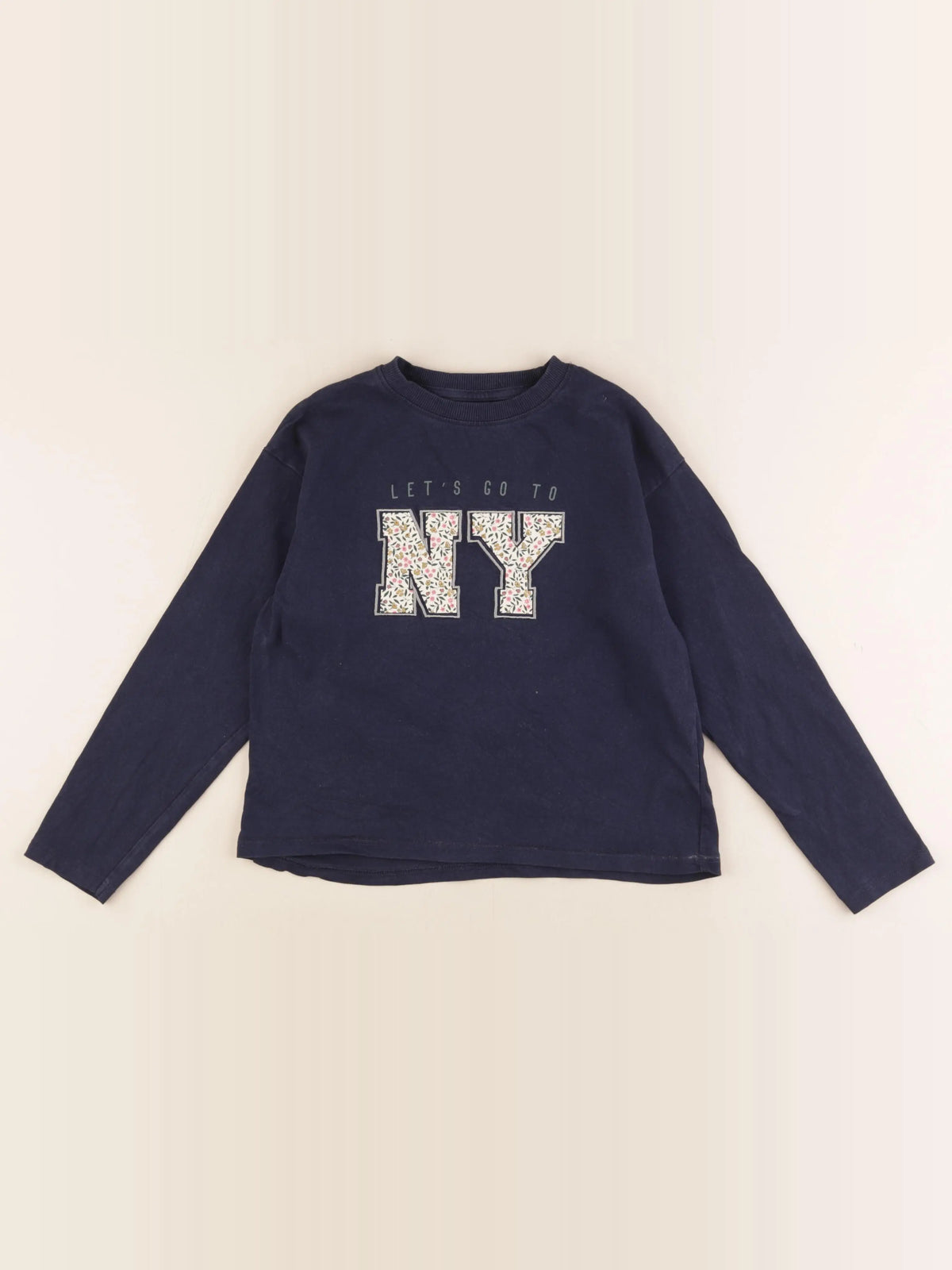 Vertbaudet - tee-shirt bleu - 8 ans