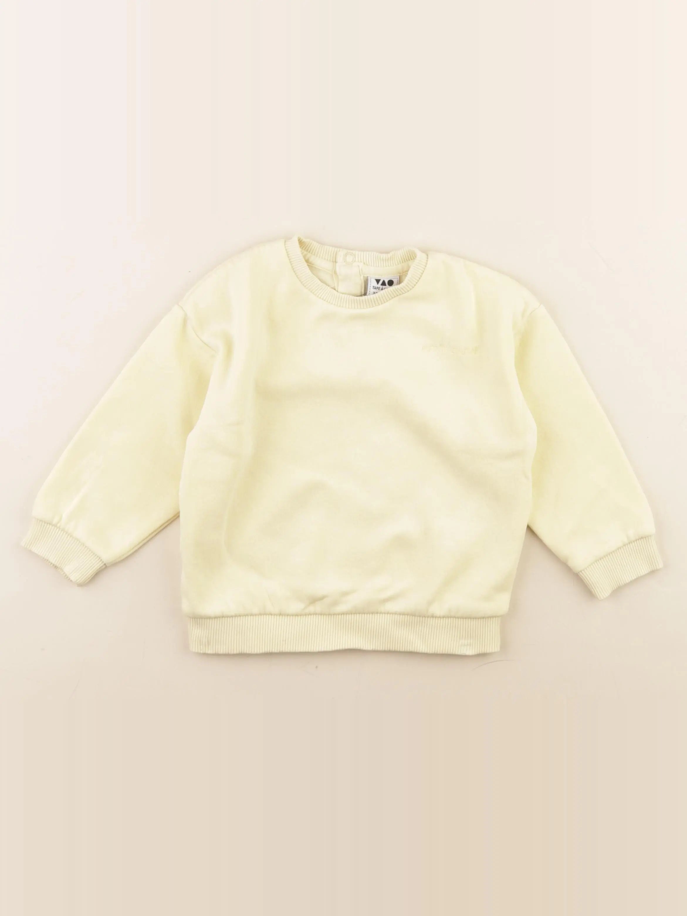 Tape à l'oeil - sweat jaune - 24 mois