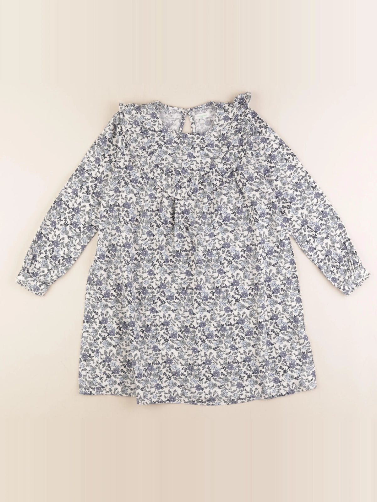 Vertbaudet - robe blanc, bleu - 8 ans