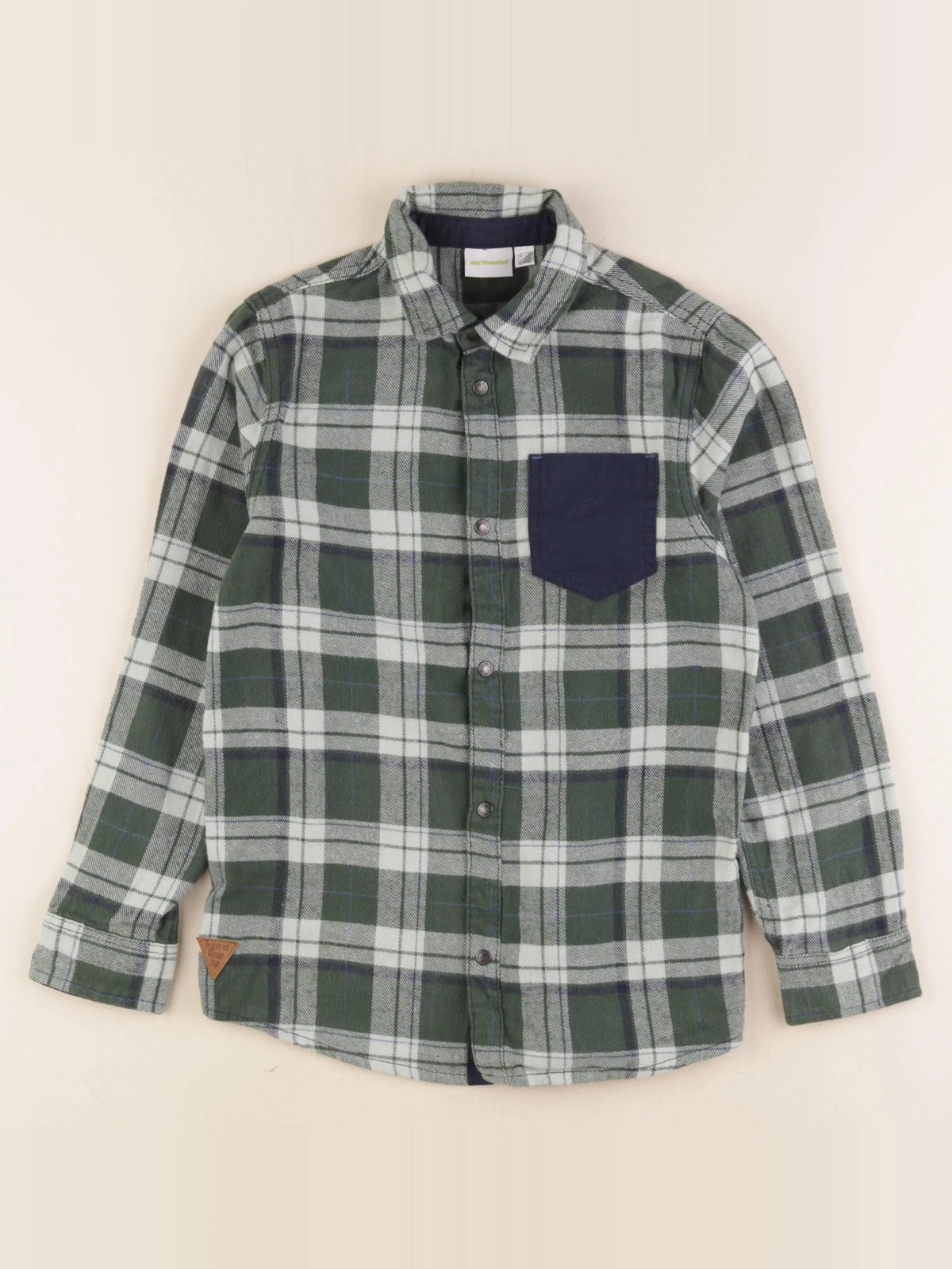 Vertbaudet - chemise vert - 10 ans