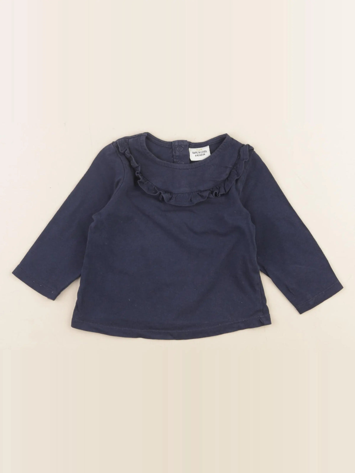 Tape à l'oeil - tee-shirt bleu - 6 mois