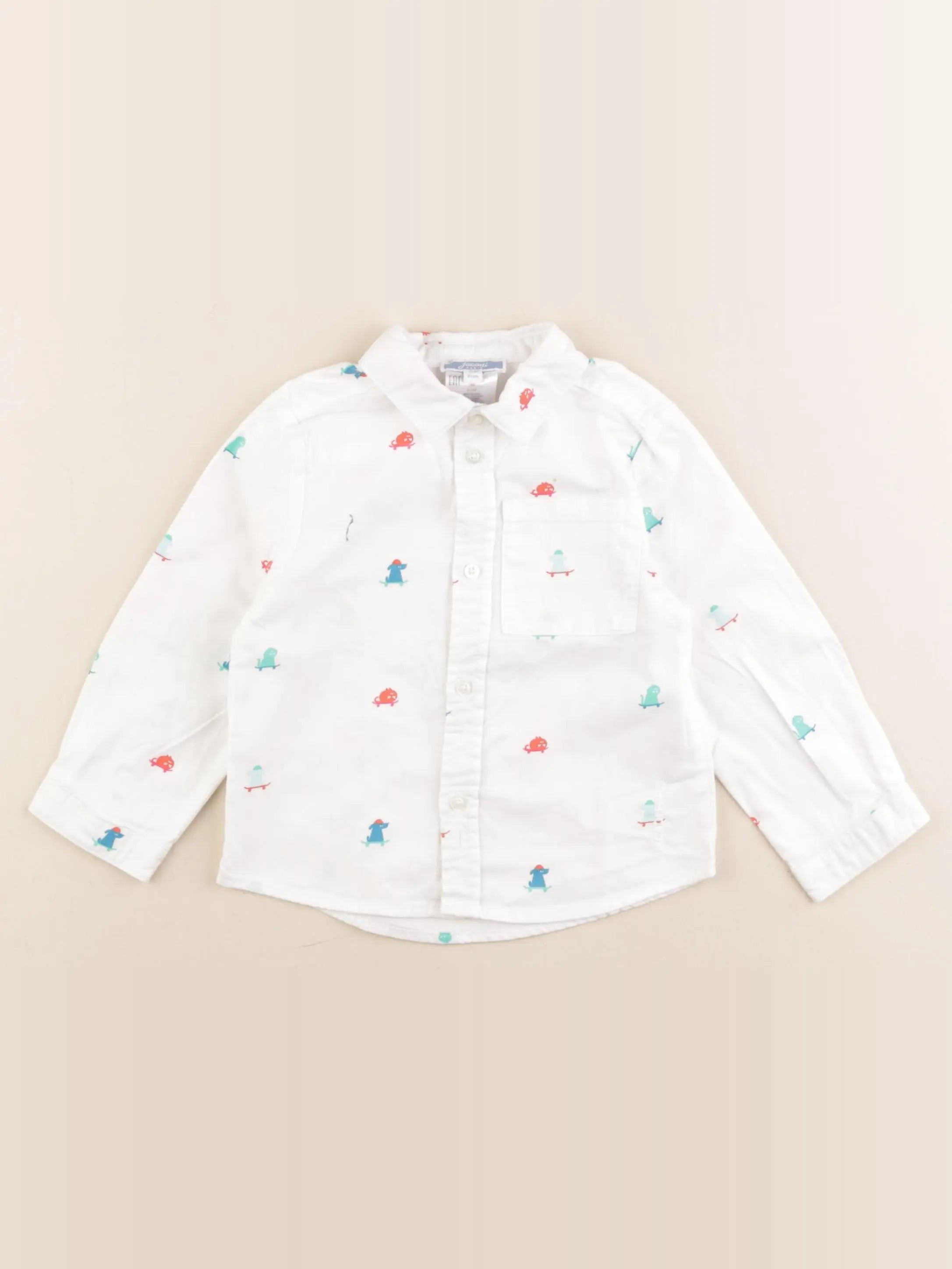 Jacadi - chemise blanc - 18 mois