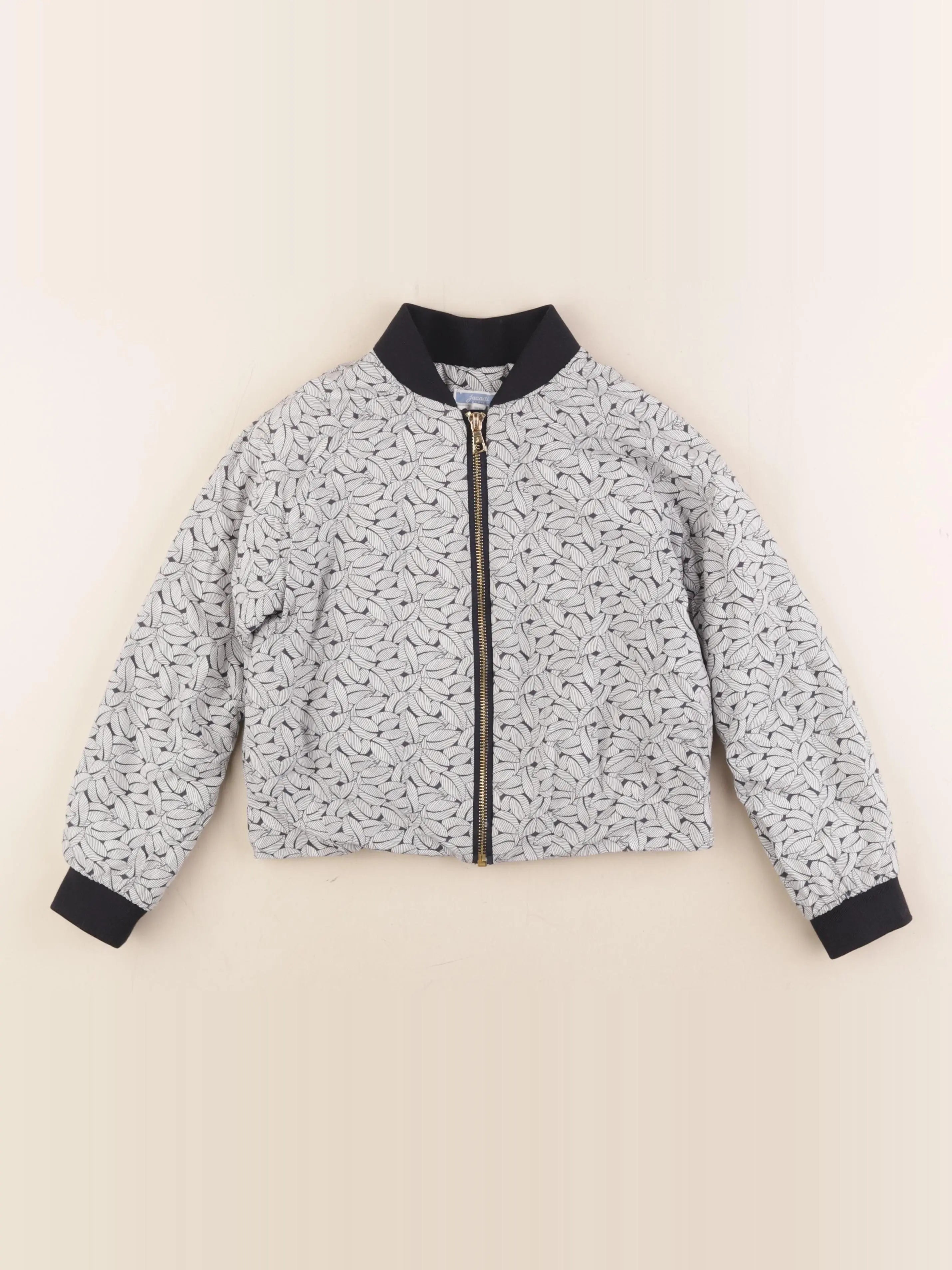 Jacadi - veste doublé bleu, blanc - 6 ans