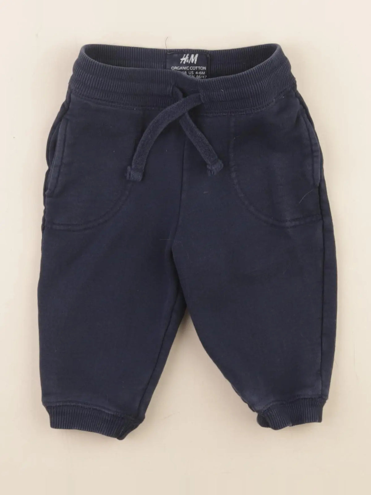 H&M - jogging bleu - 4/6 mois