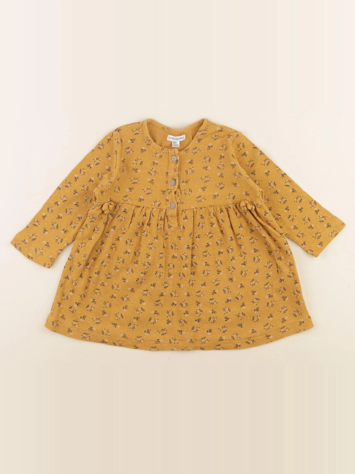 Vertbaudet - robe jaune - 24 mois