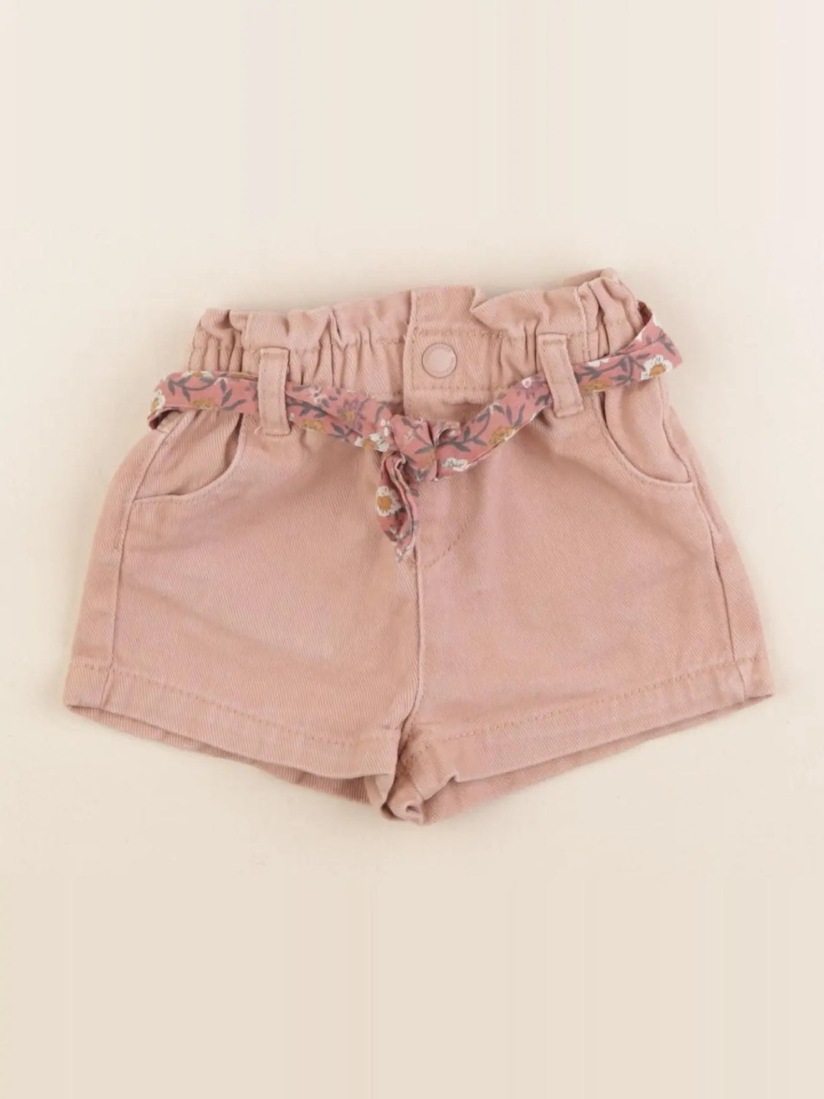 Vertbaudet - short rose - 12 mois