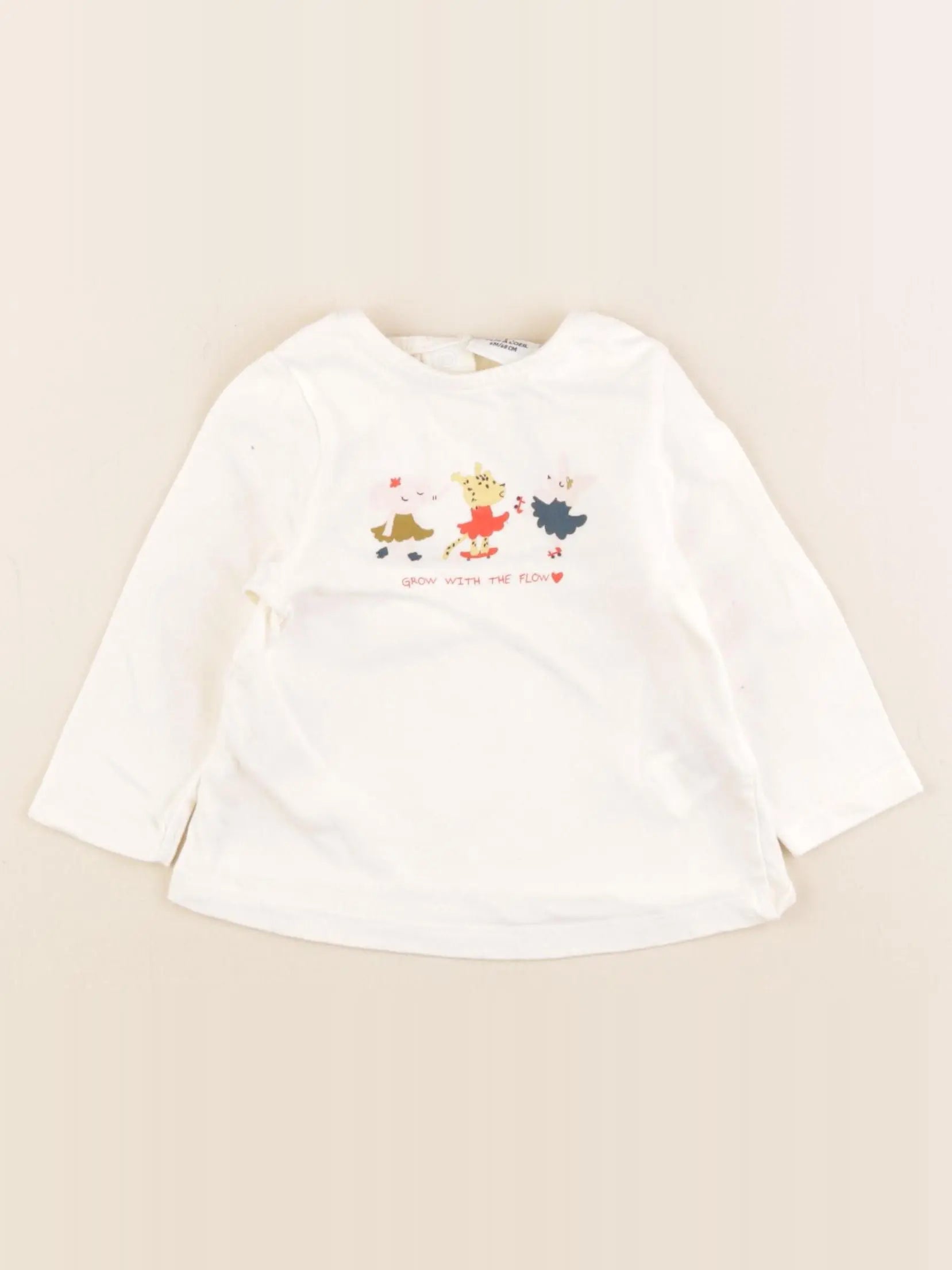 Tape à l'oeil - tee-shirt beige - 6 mois