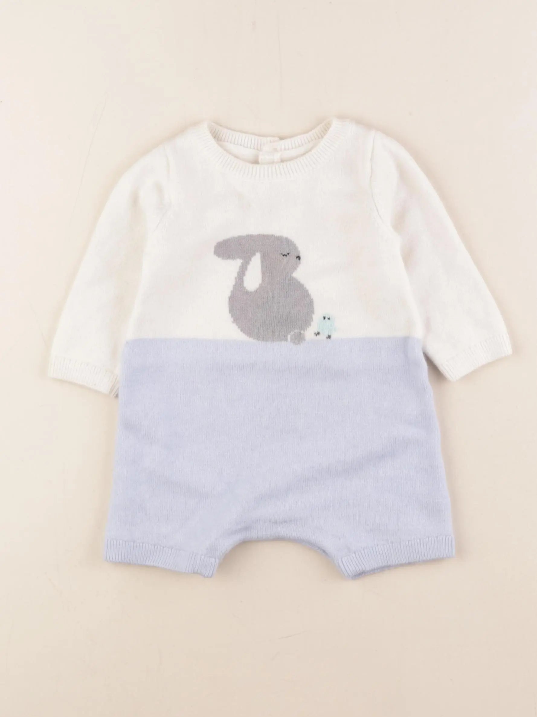 Jacadi - combinaison bleu, beige - 6 mois