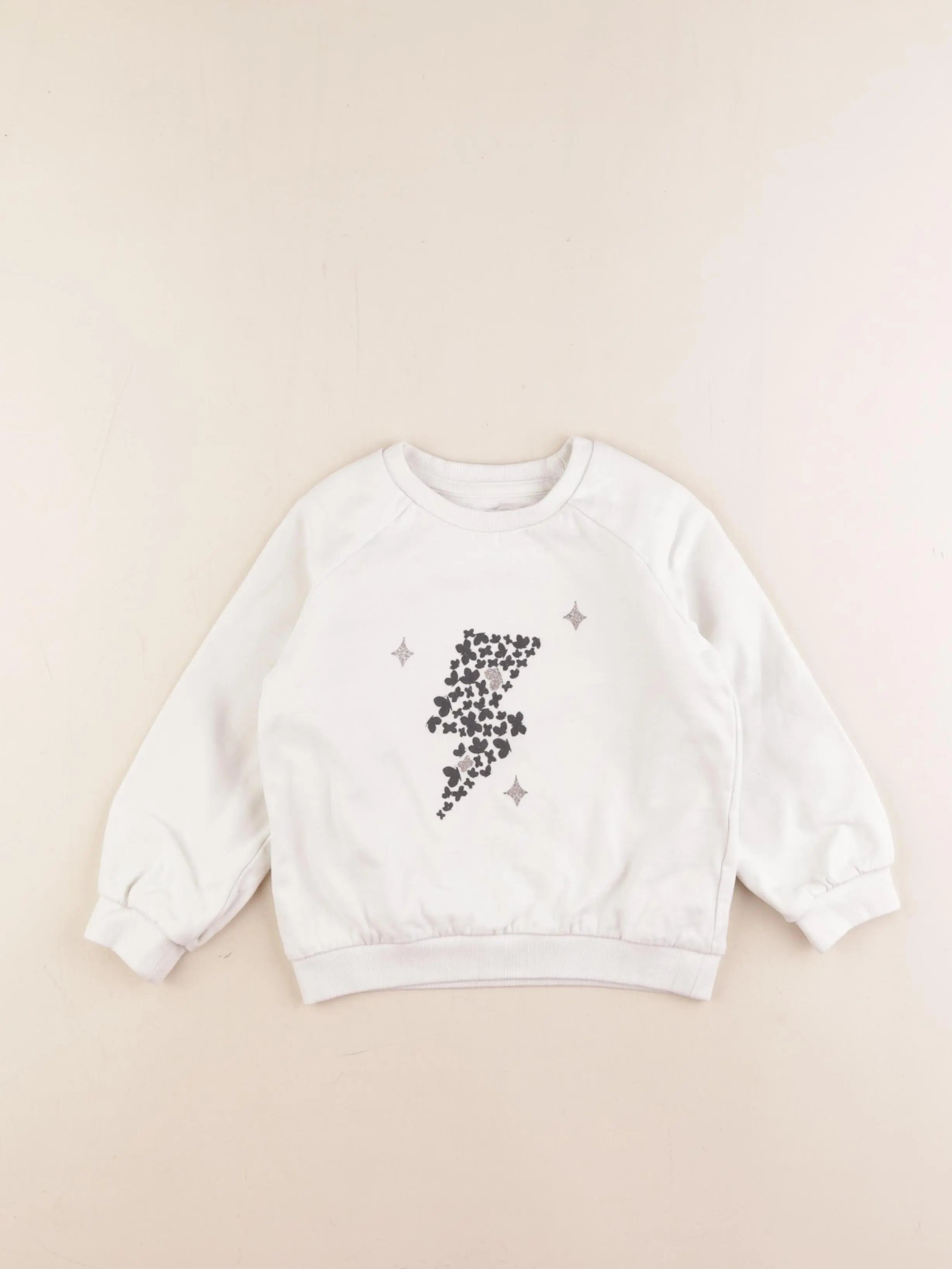 Vertbaudet - sweat blanc - 4 ans