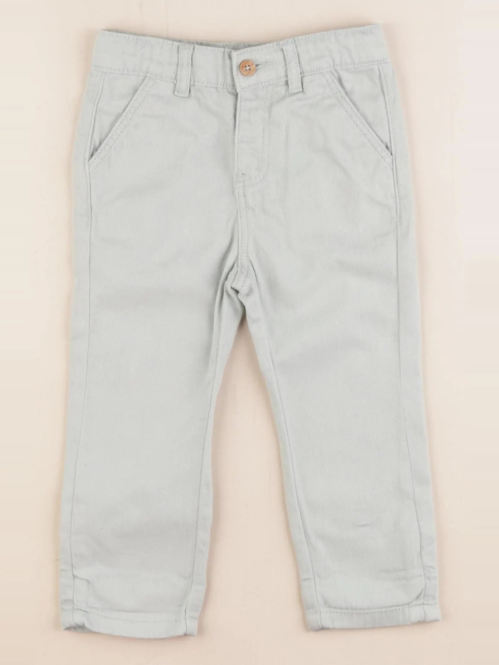Vertbaudet - pantalon vert - 18 mois