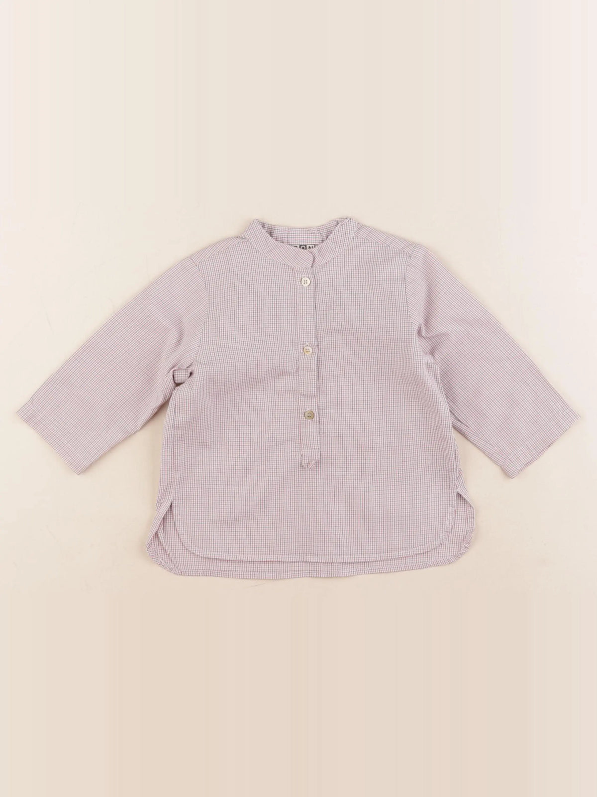 Bonton - chemise rouge, bleu - 12 mois