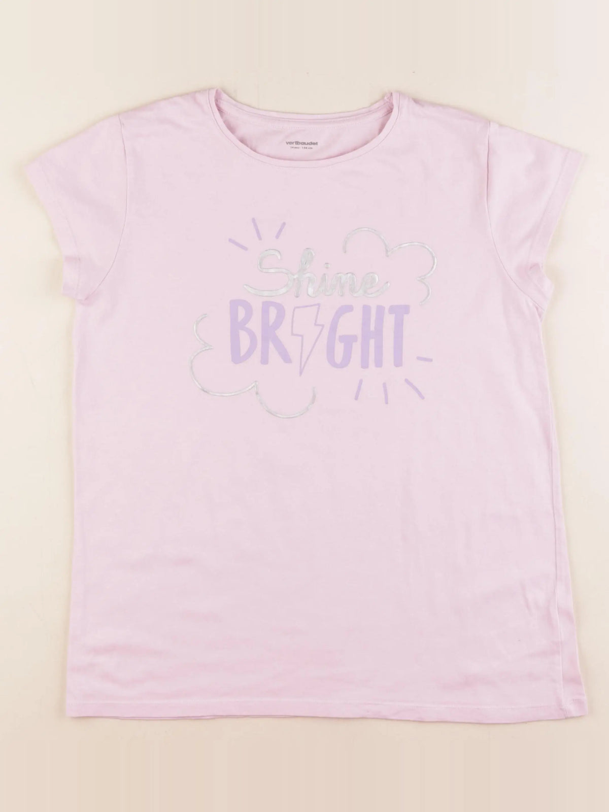Vertbaudet - tee-shirt rose - 14 ans