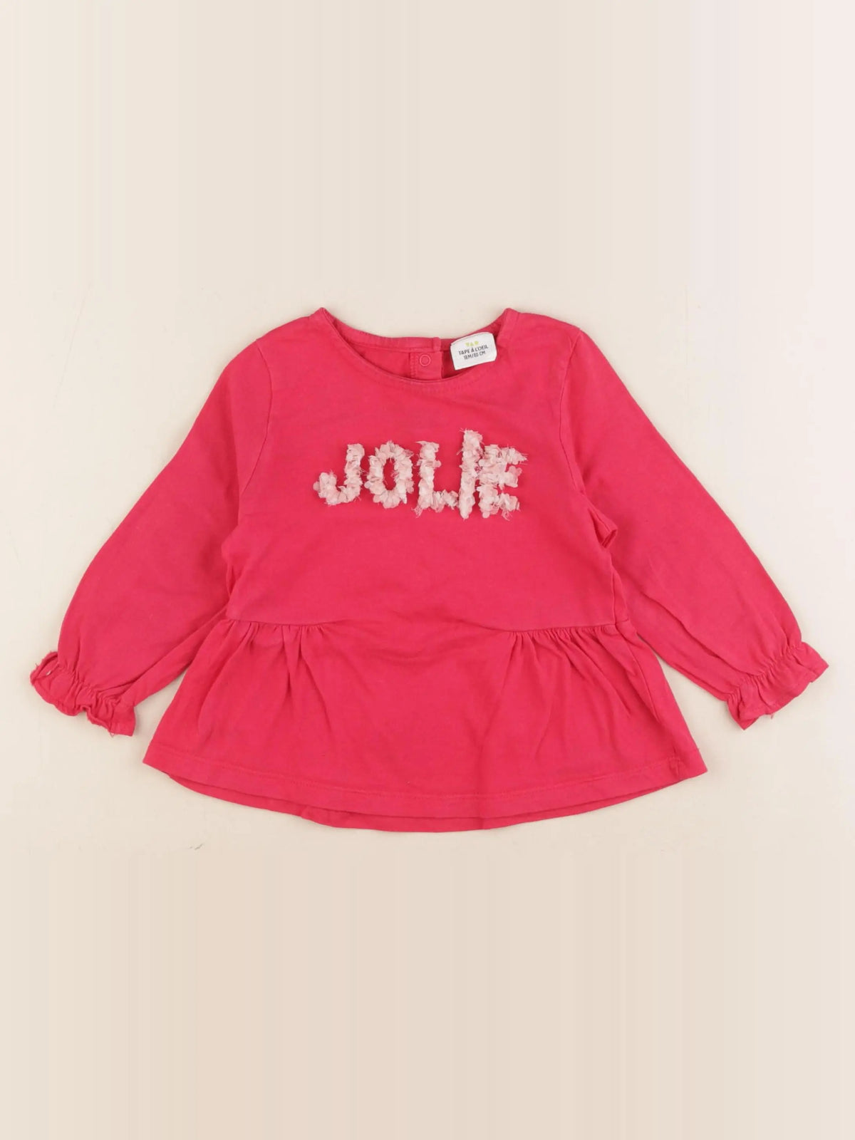 Tape à l'oeil - tee-shirt rose - 18 mois