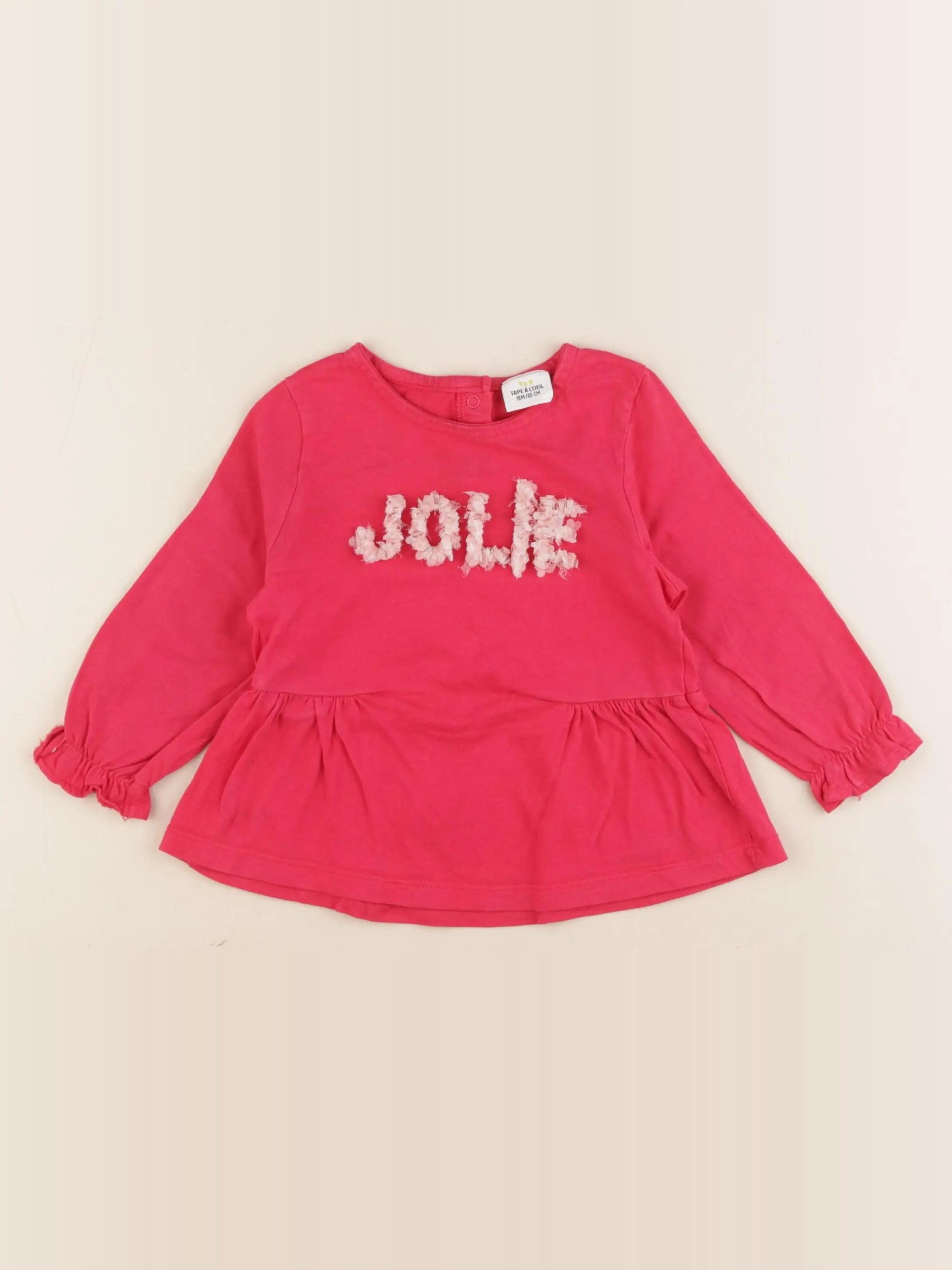 Tape à l'oeil - tee-shirt rose - 18 mois