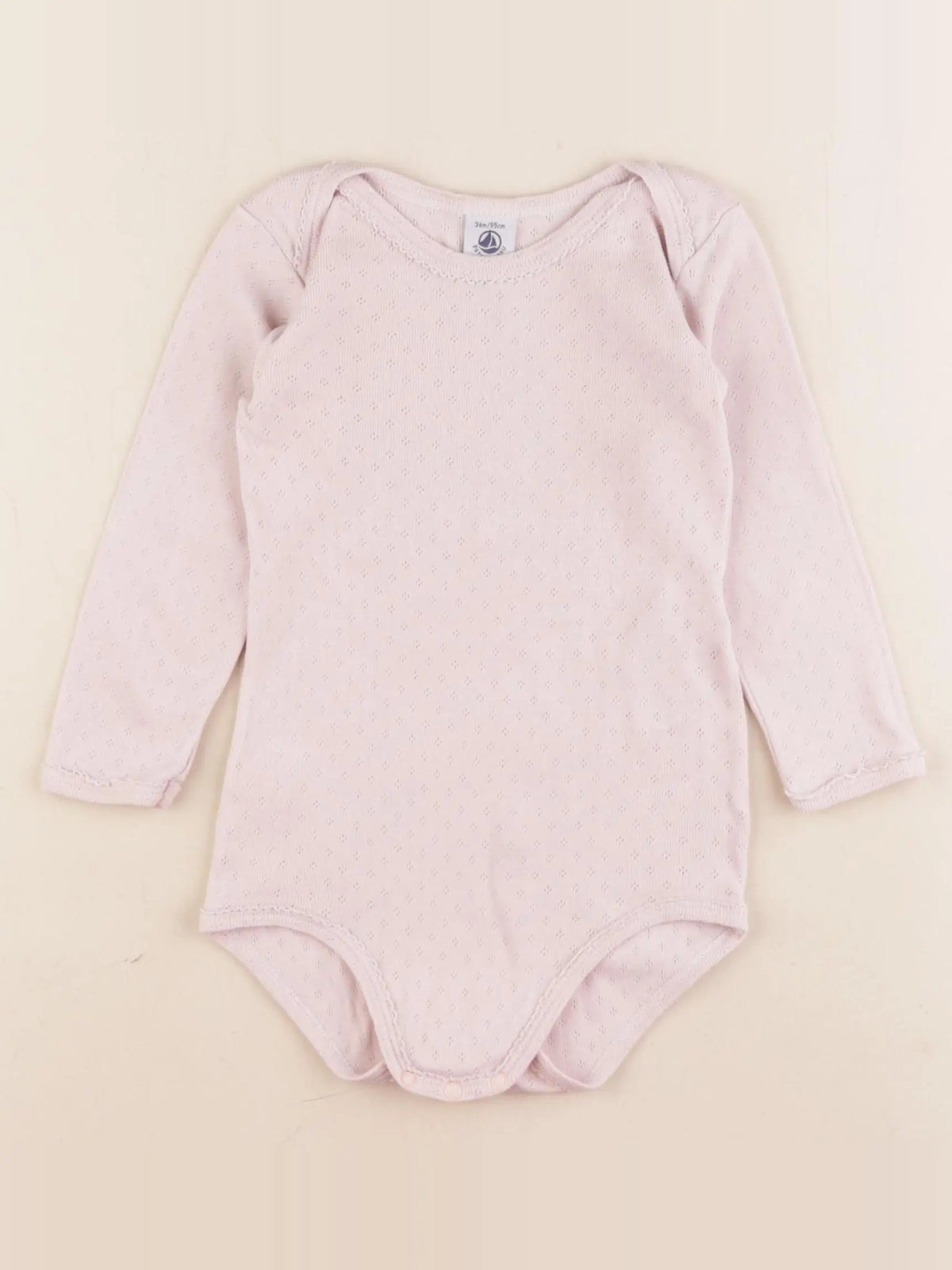 Petit Bateau - body rose - 36 mois