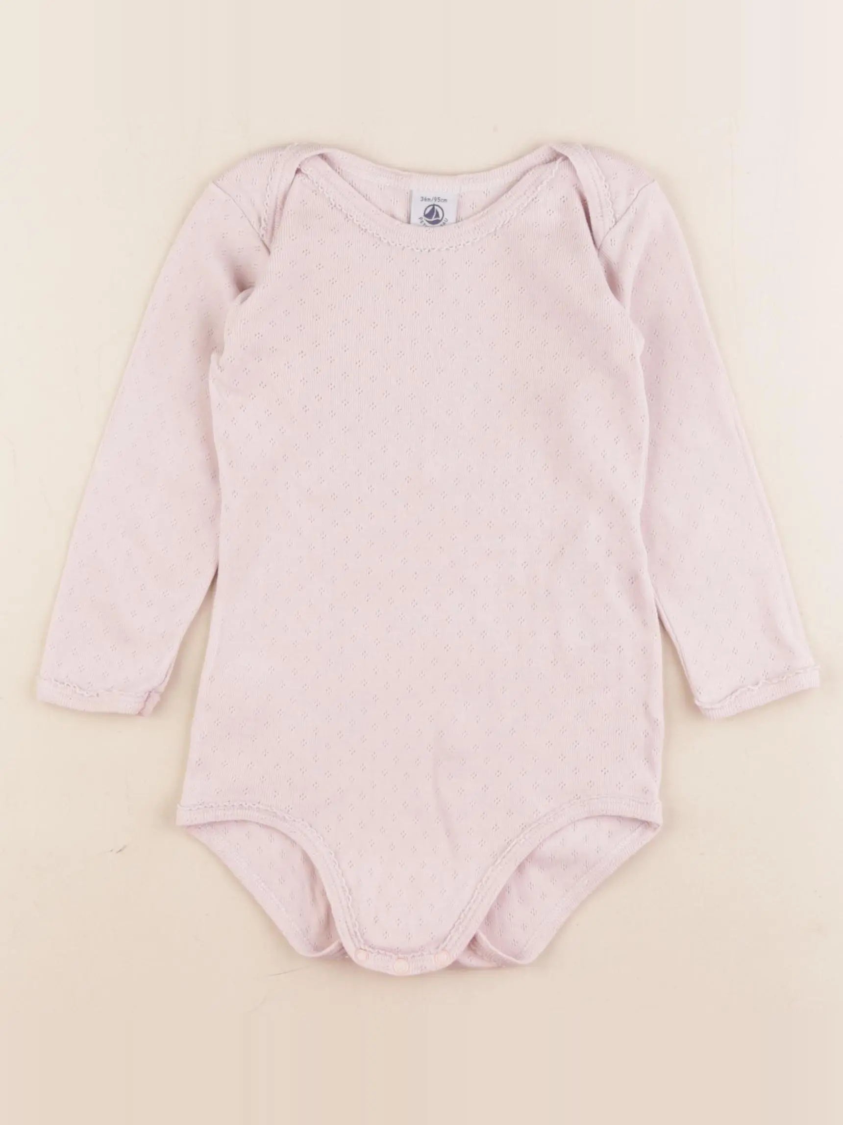 Petit Bateau - body rose - 36 mois