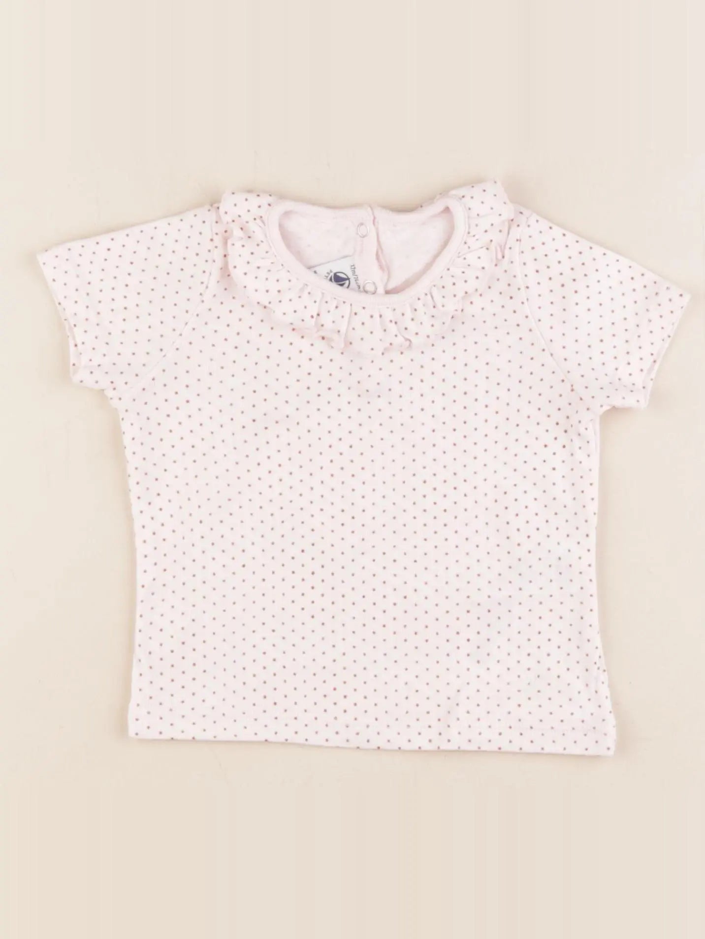 Petit Bateau - tee-shirt rose - 12 mois