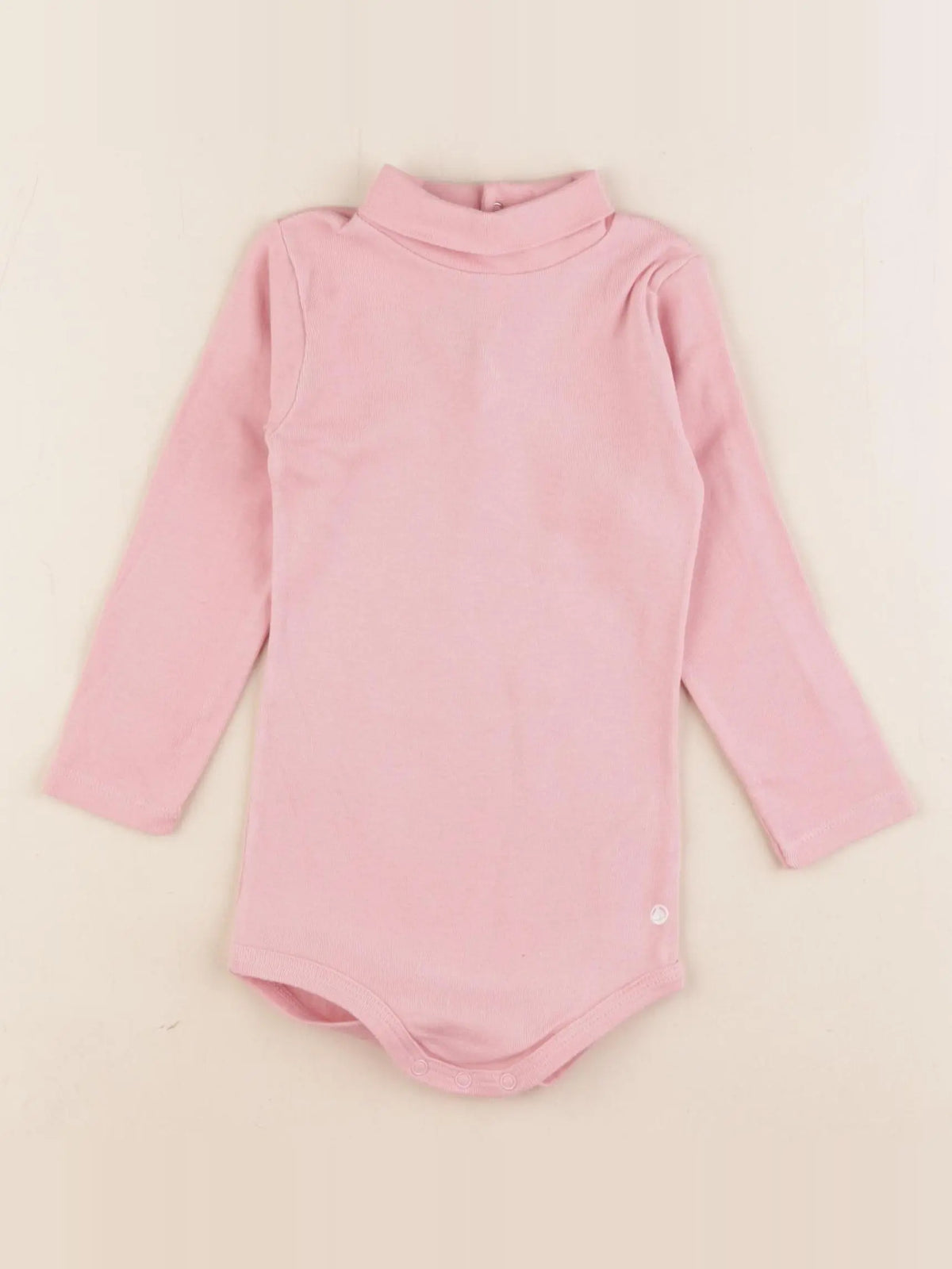 Petit Bateau - body à col rose - 18 mois