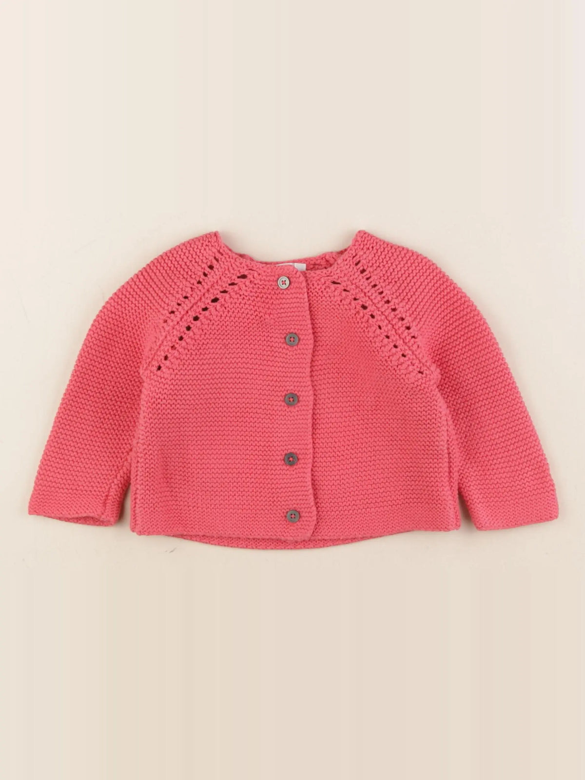 Boutchou - gilet rose - 6 mois