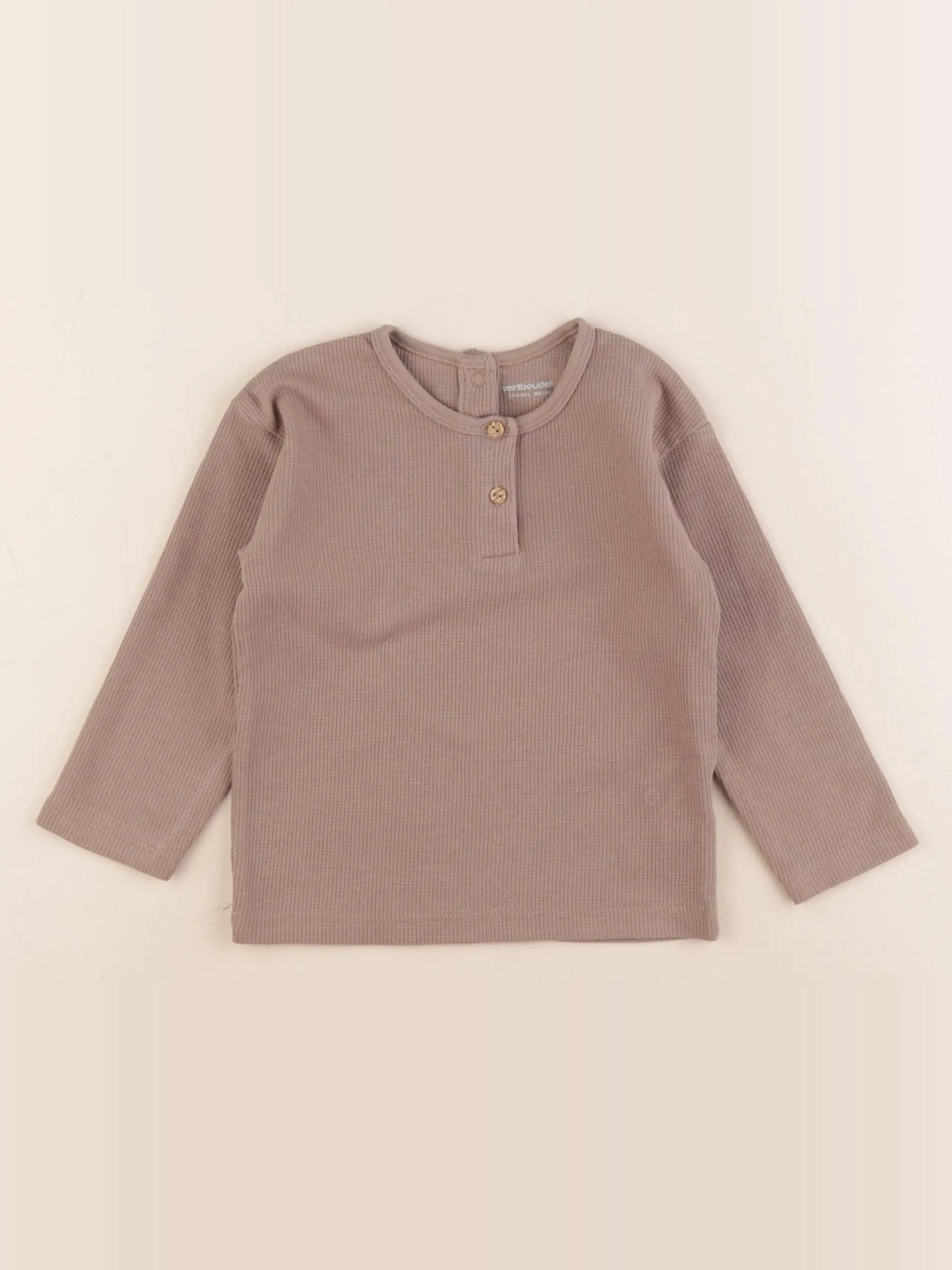 Vertbaudet - tee-shirt marron - 24 mois