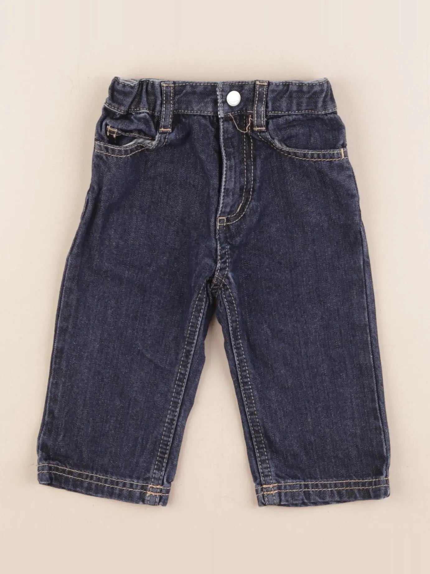 Petit Bateau - jean bleu - 6 mois