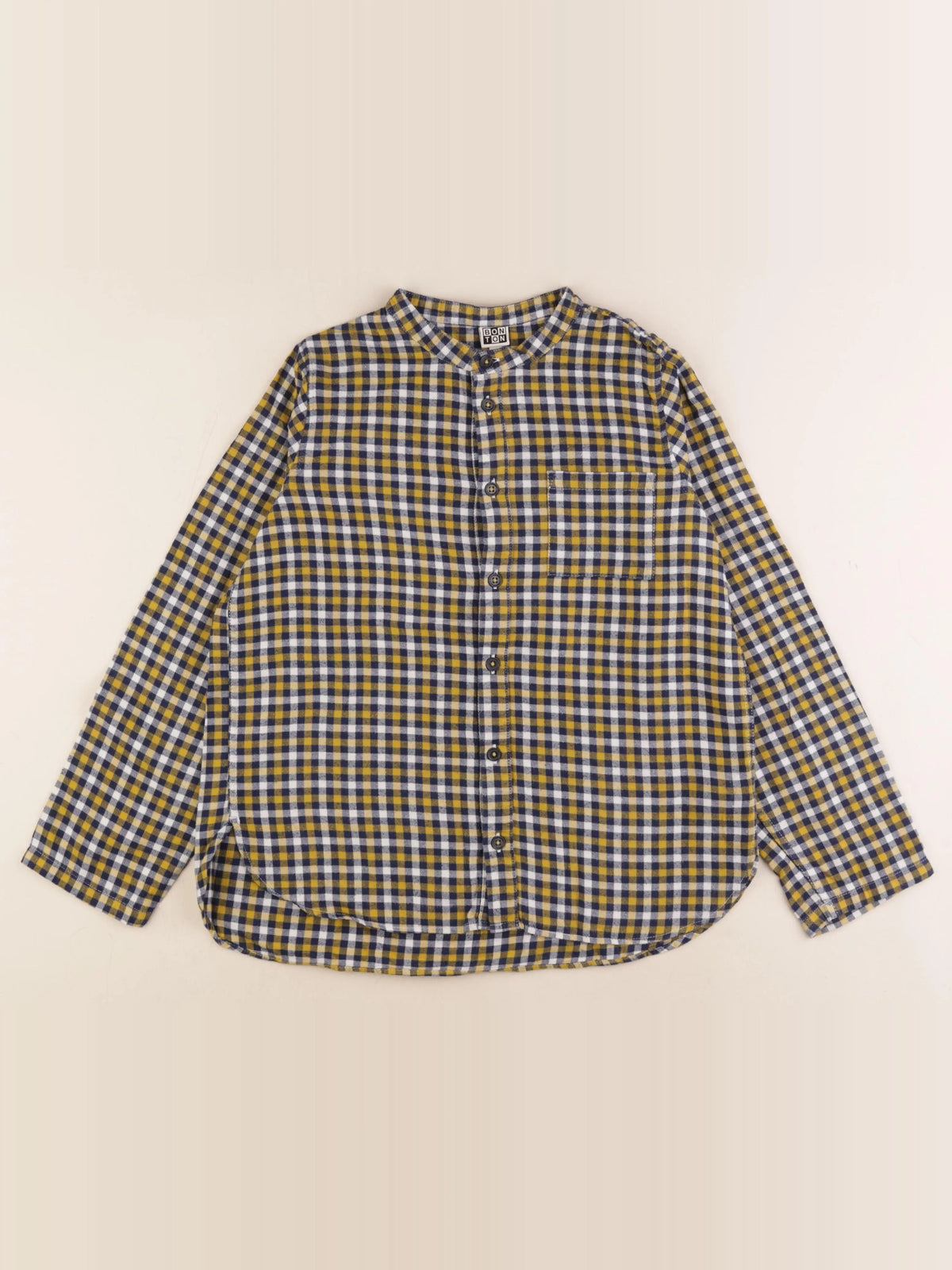 Bonton - chemise bleu, jaune - 12 ans
