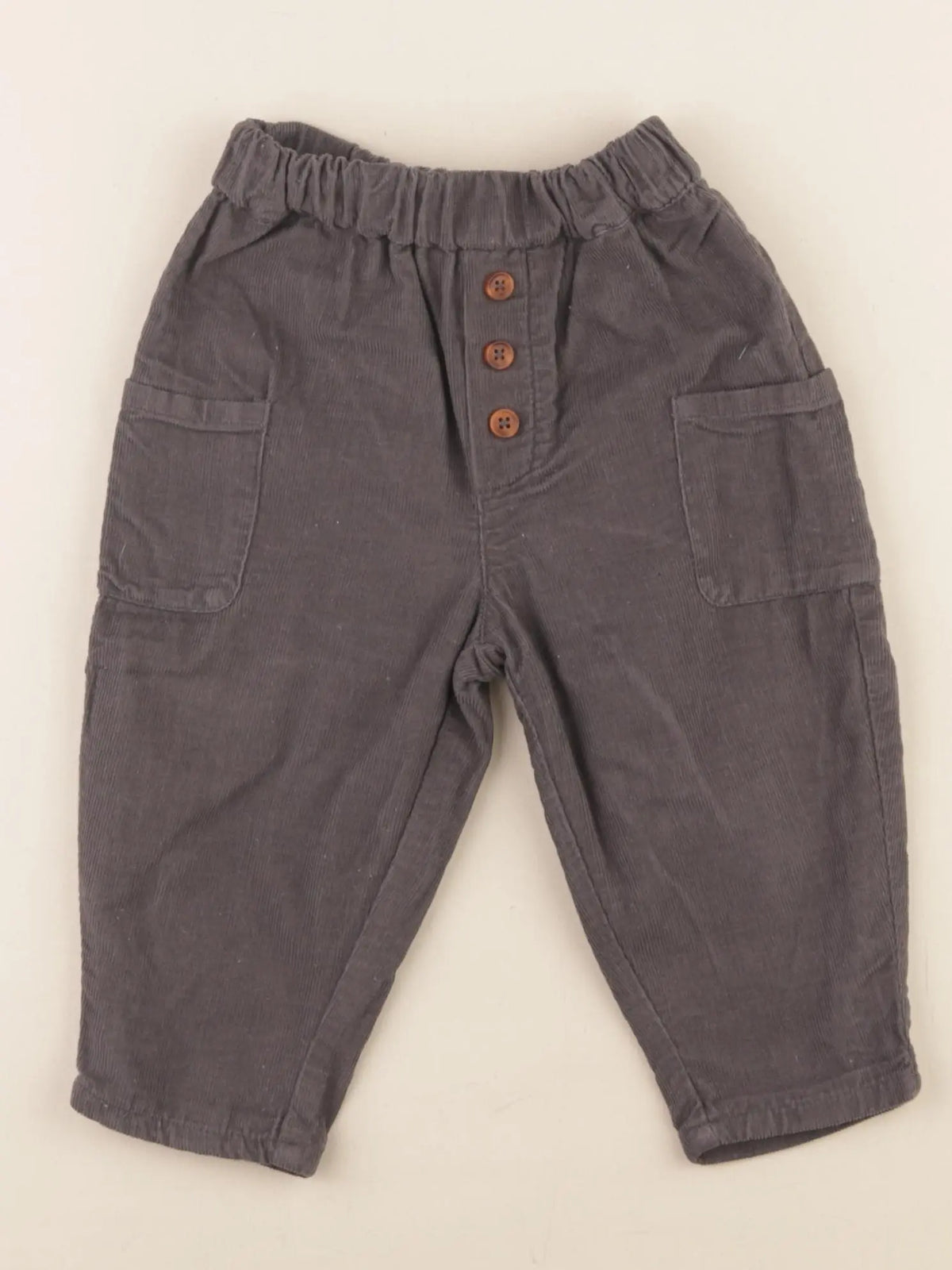 Vertbaudet - pantalon gris - 9 mois