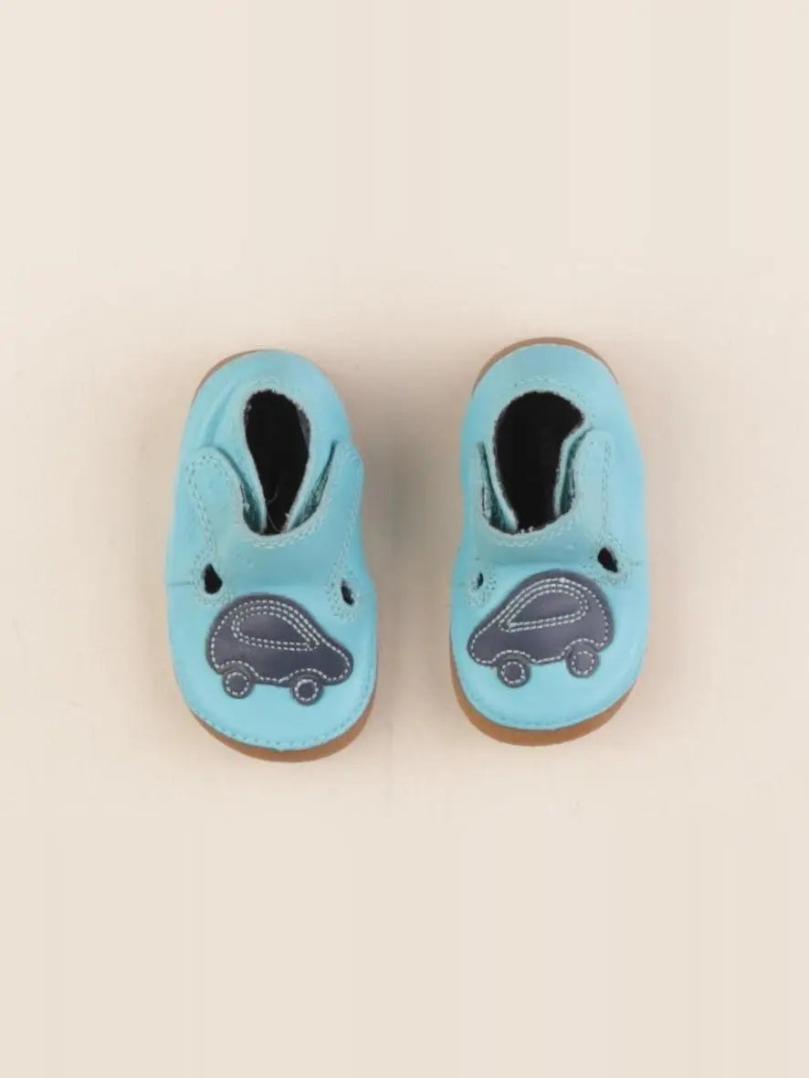 Vertbaudet - chaussons bleu - pointure 16