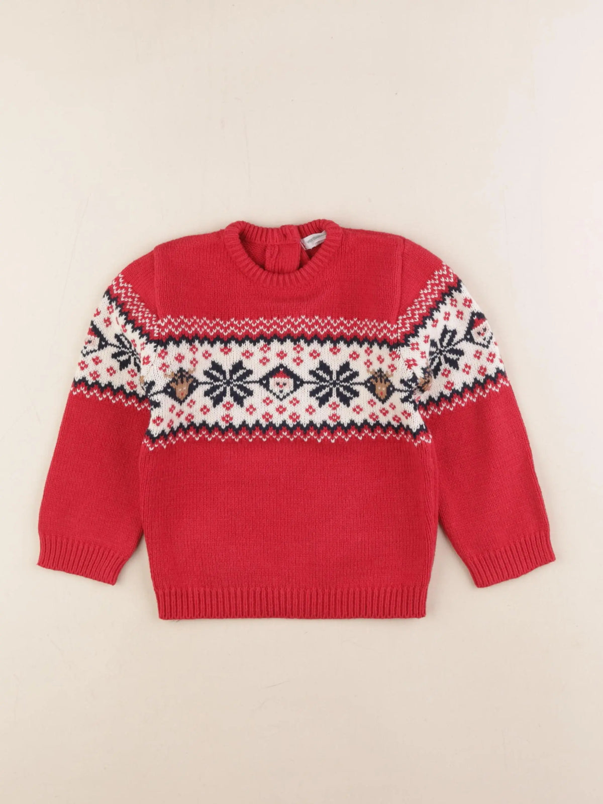 Vertbaudet - pull rouge - 36 mois