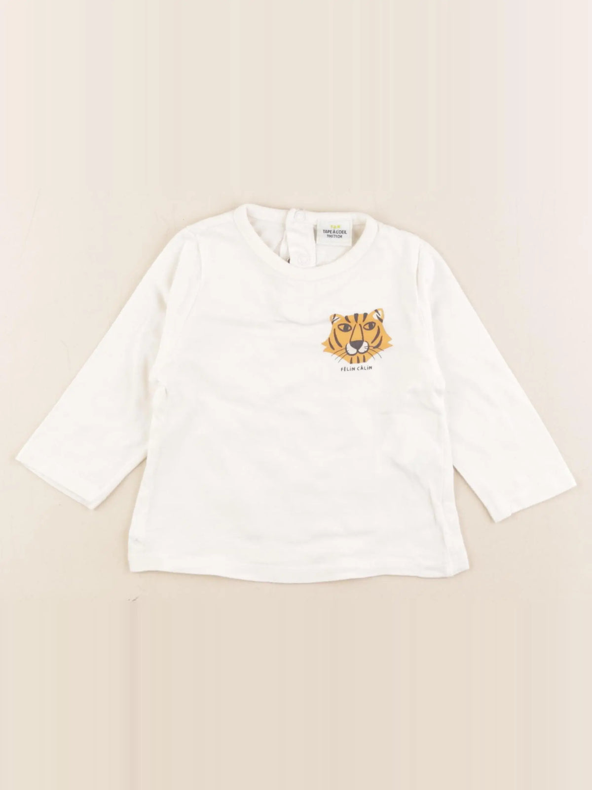 Tape à l'oeil - tee-shirt blanc - 9 mois