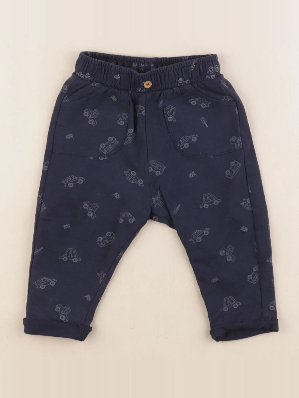 Vertbaudet - pantalon bleu - 6 mois
