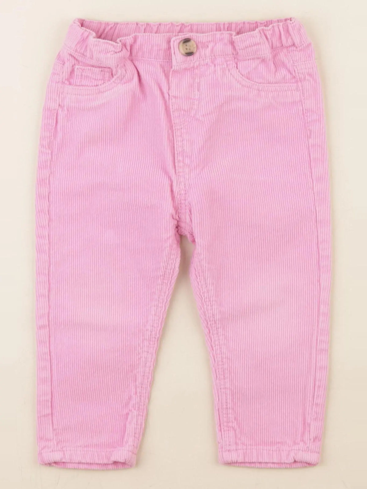 H&M - pantalon rose - 9/12 mois