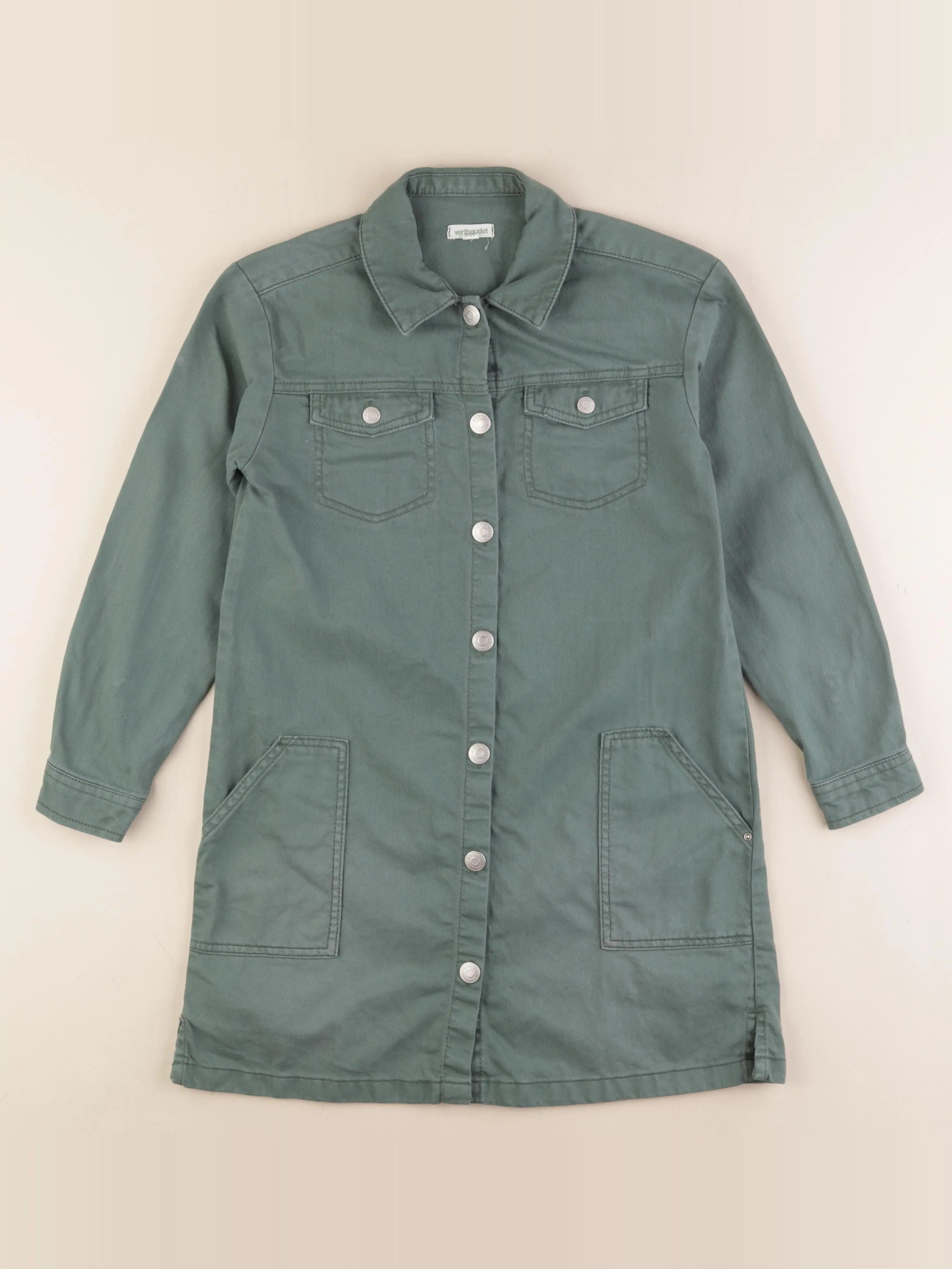 Vertbaudet - robe vert - 10 ans