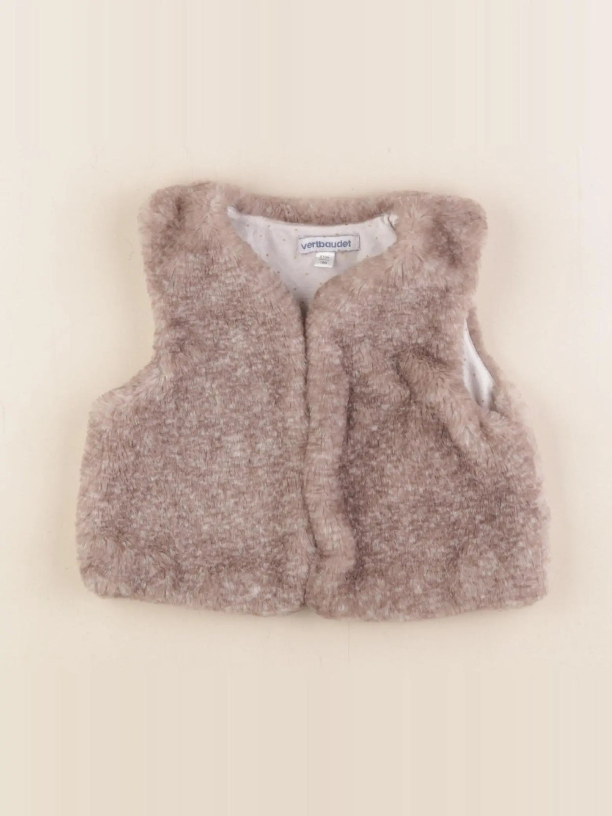 Vertbaudet - gilet marron - 18 mois