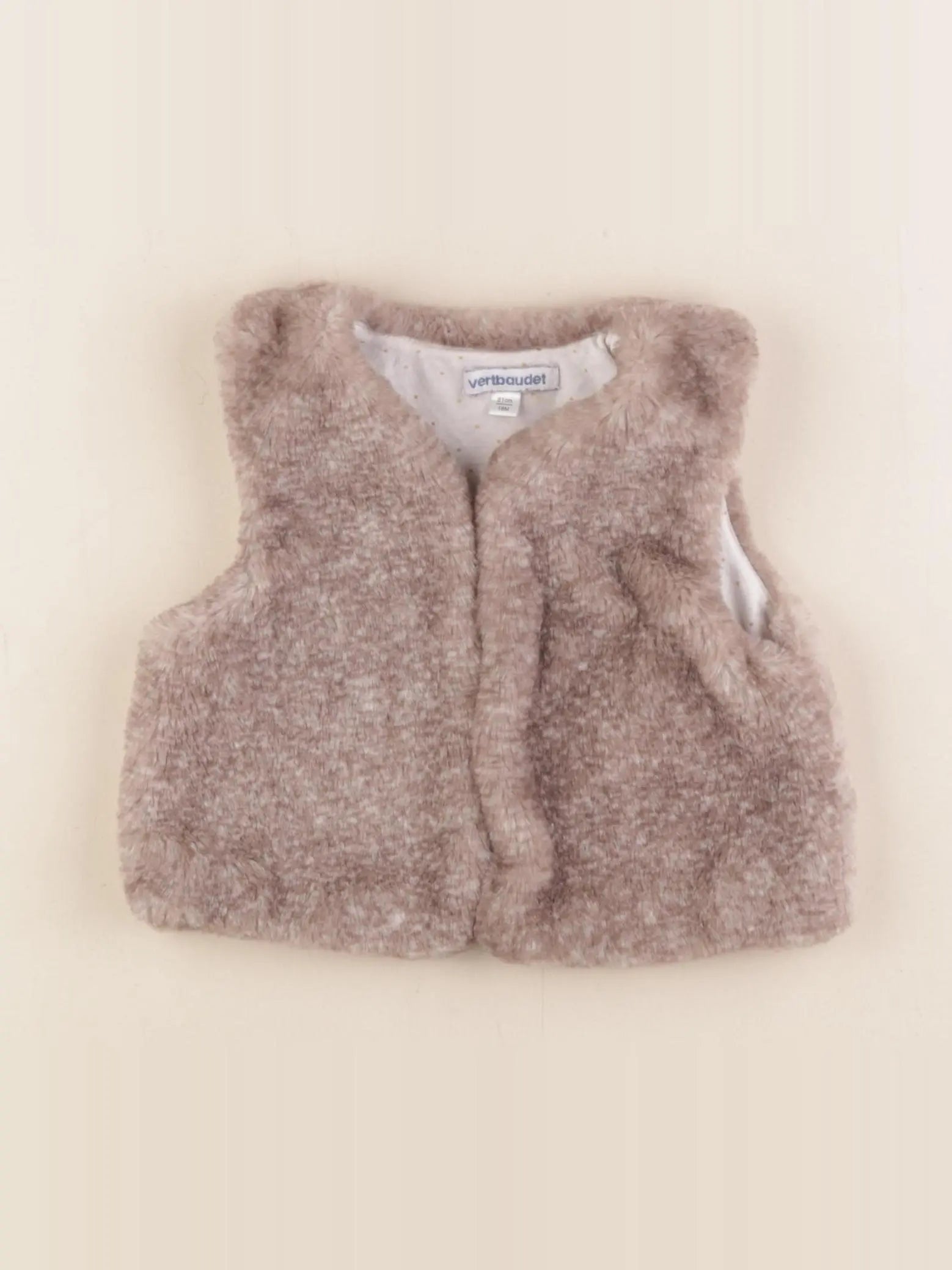 Vertbaudet - gilet marron - 18 mois