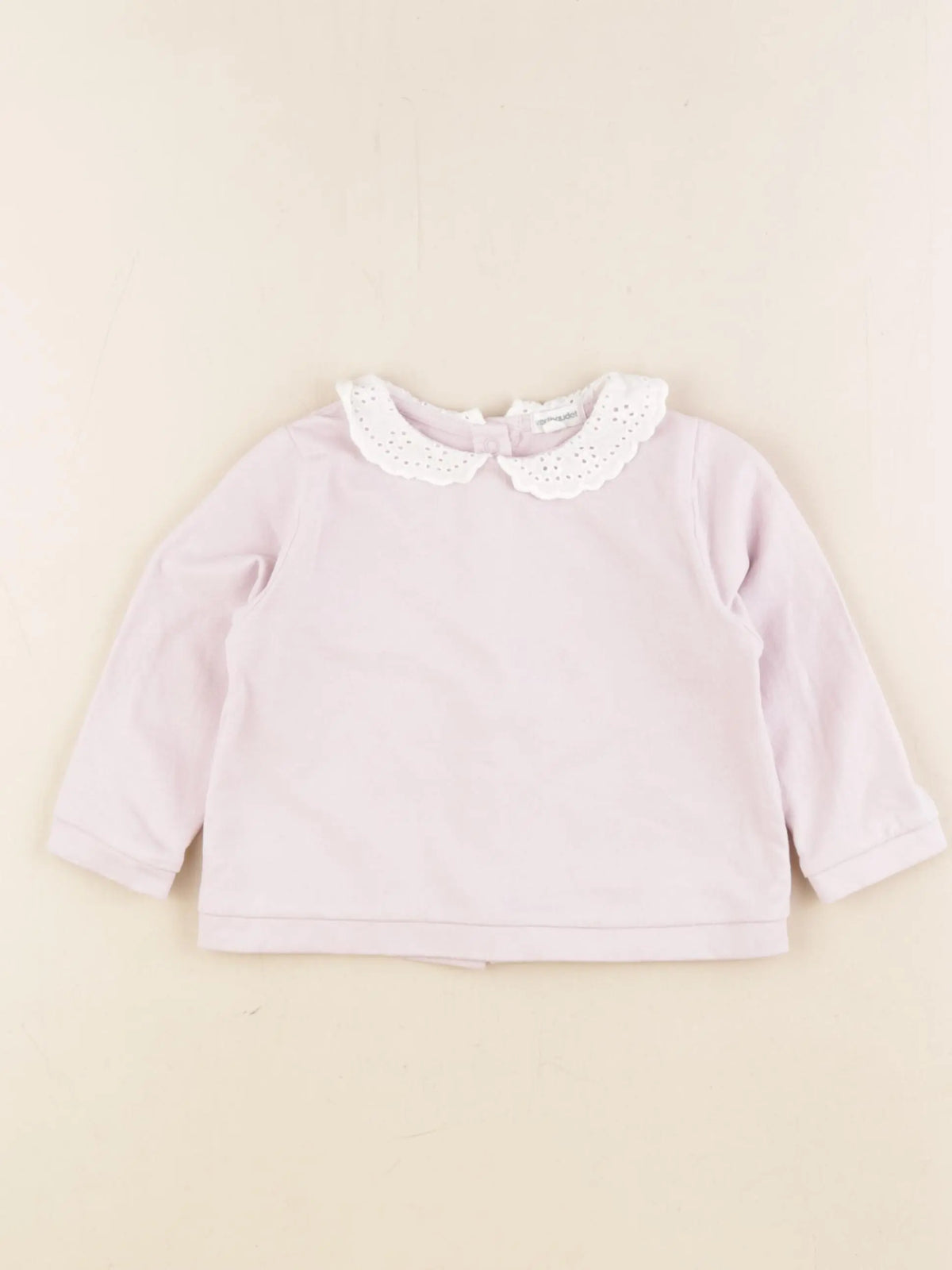 Vertbaudet - sweat violet - 12 mois