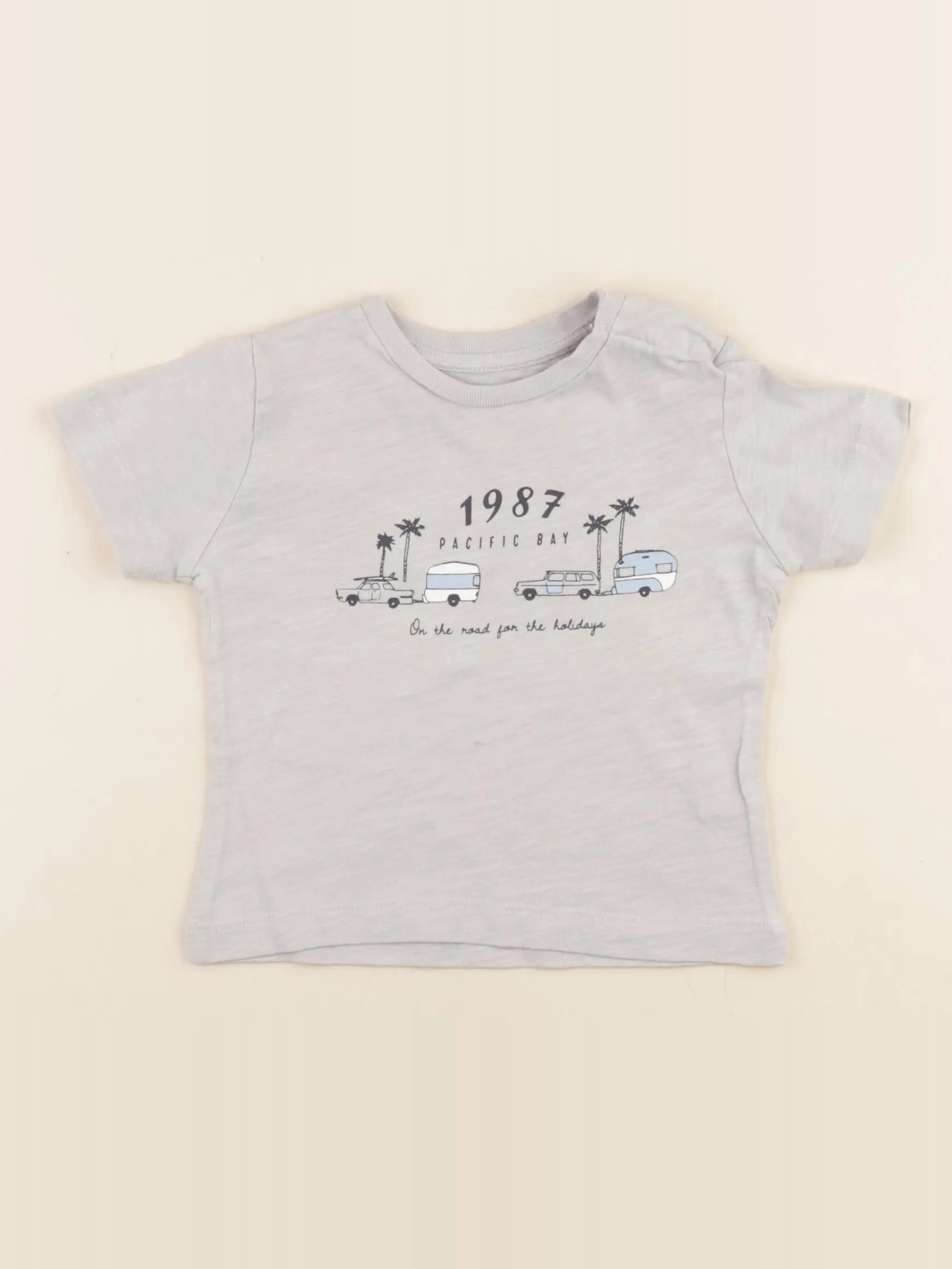 Boutchou - tee-shirt gris - 9 mois