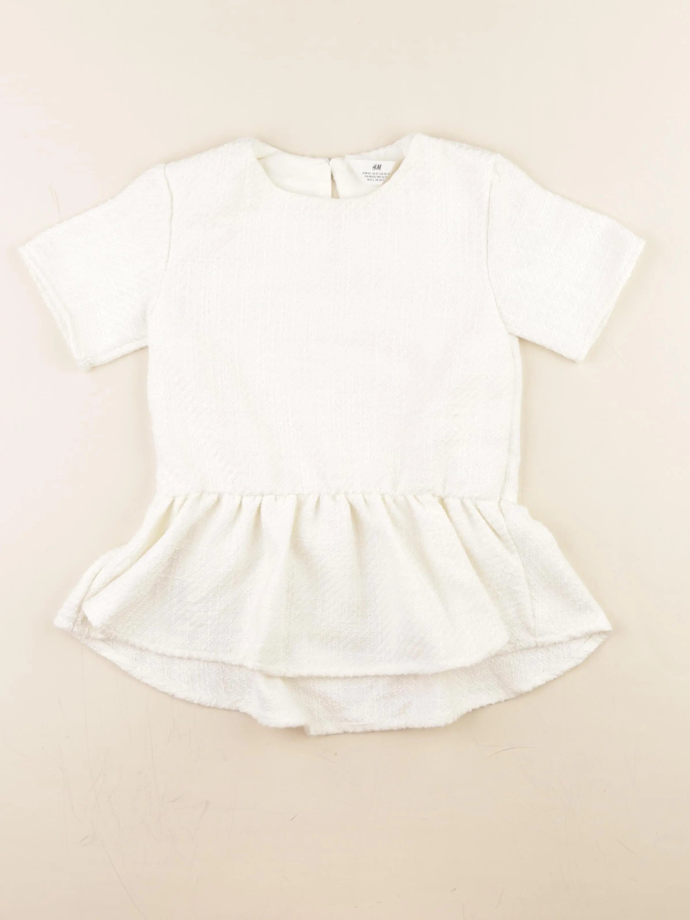 H&M - robe blanc - 18/24 mois