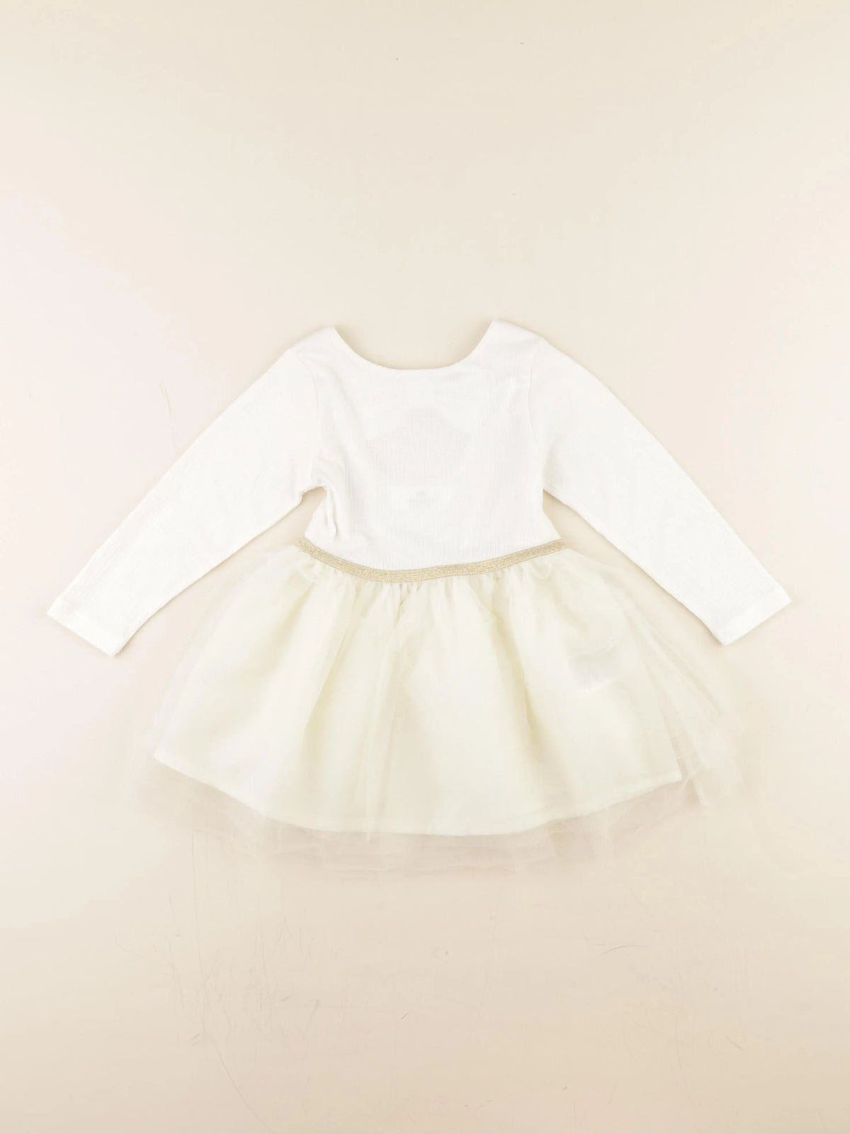 H&M - robe beige, or - 18/24 mois