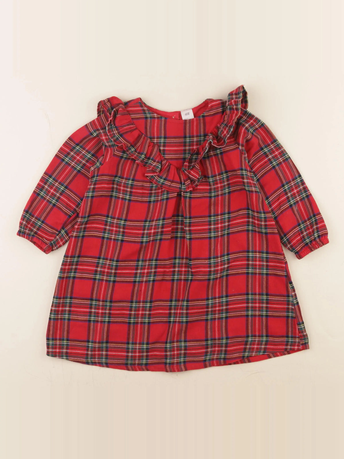 H&M - robe rouge - 18/24 mois