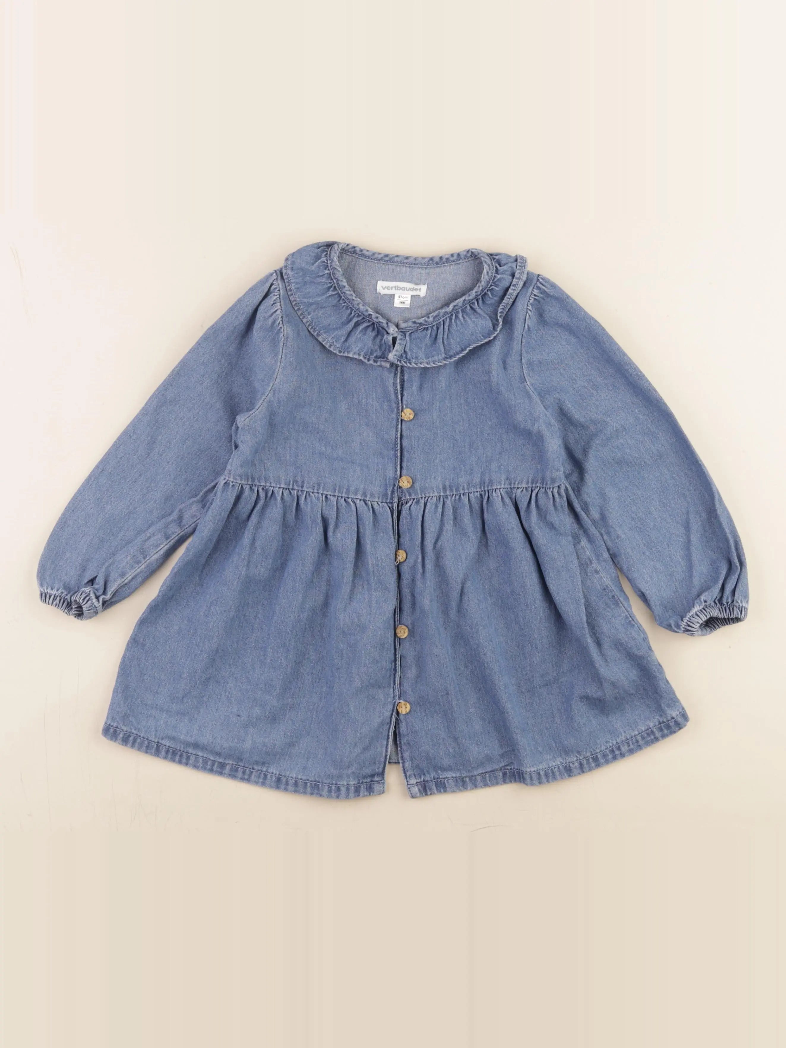 Vertbaudet - robe bleu - 36 mois