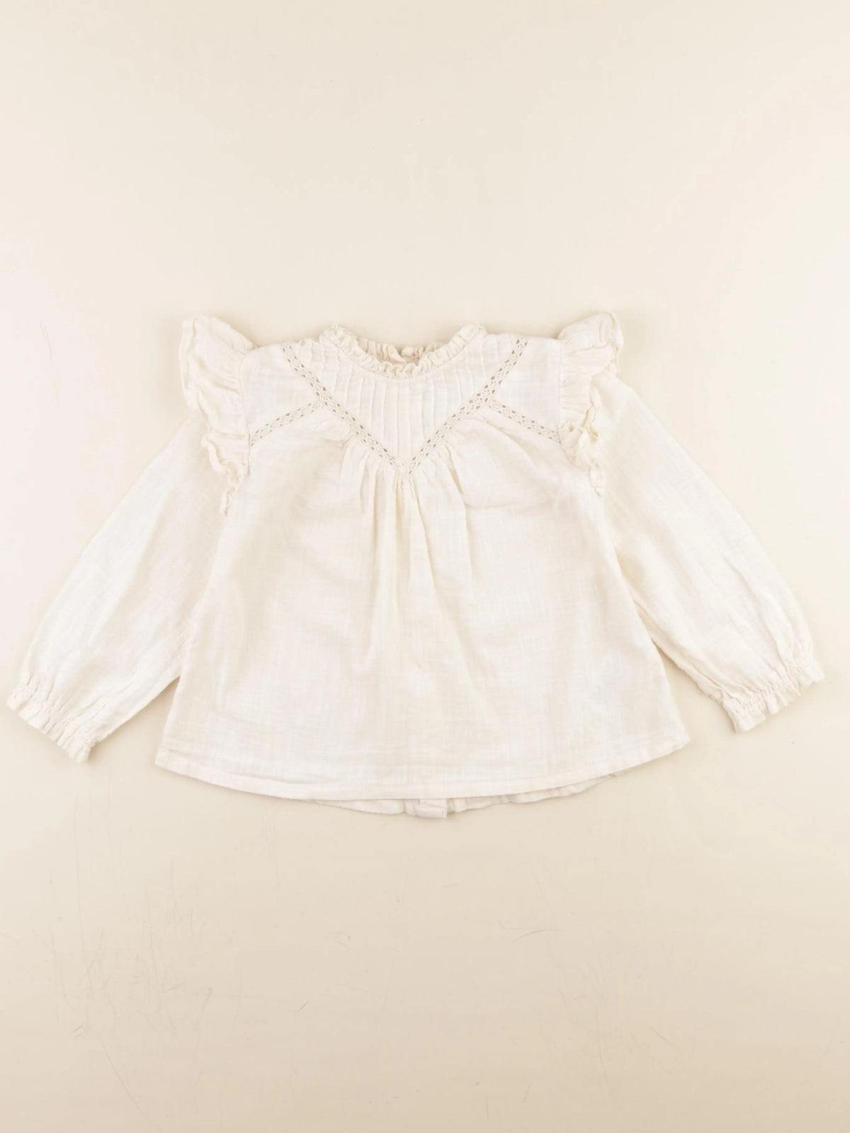 Vertbaudet - blouse beige - 36 mois