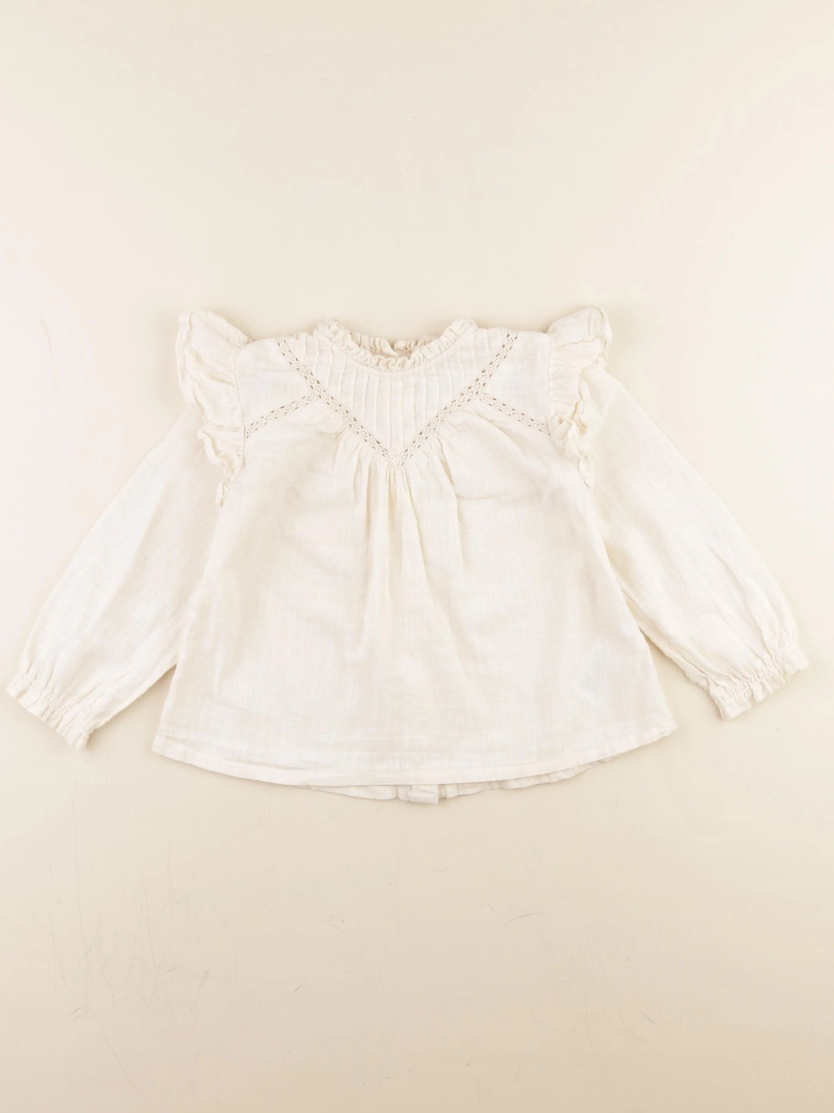Vertbaudet - blouse beige - 36 mois