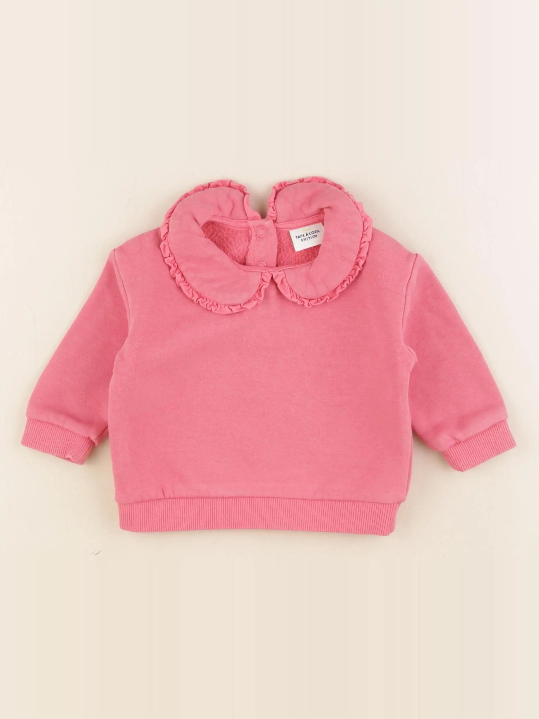 Tape à l'oeil - sweat rose - 9 mois