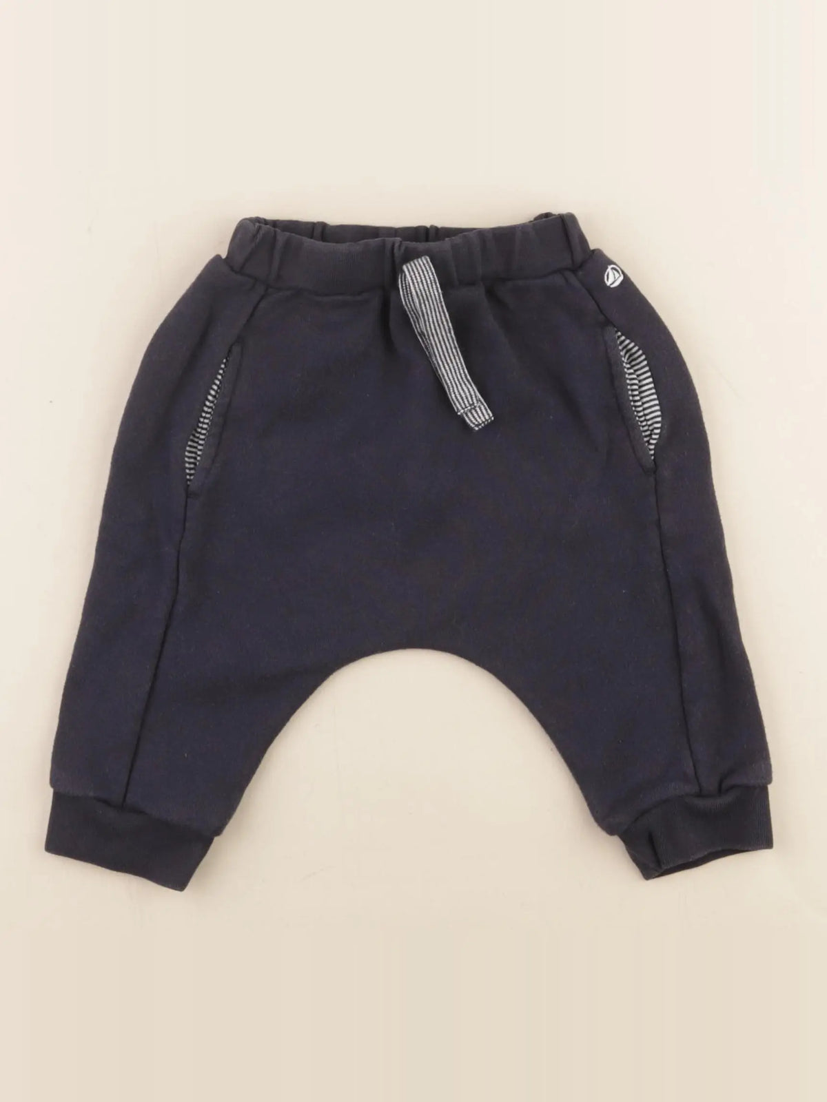 Petit Bateau - sarouel bleu - 6 mois